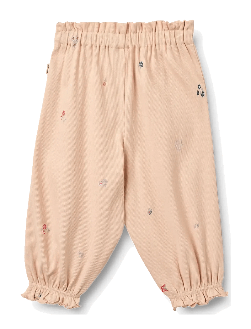 Wheat - Jersey Pants Penny - babybukser - rose flowers - 1