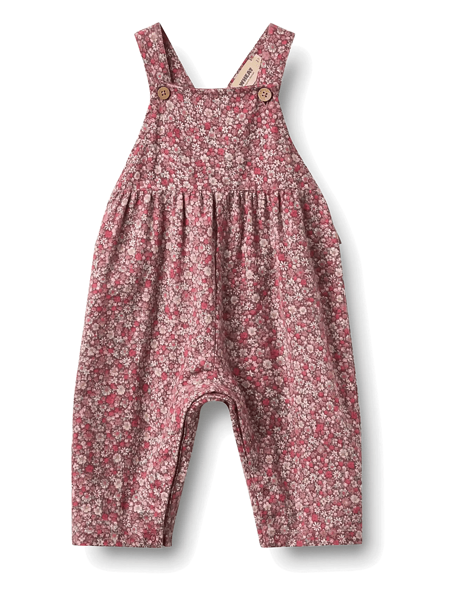 Wheat - Overalls Liz - grape flowers - 1