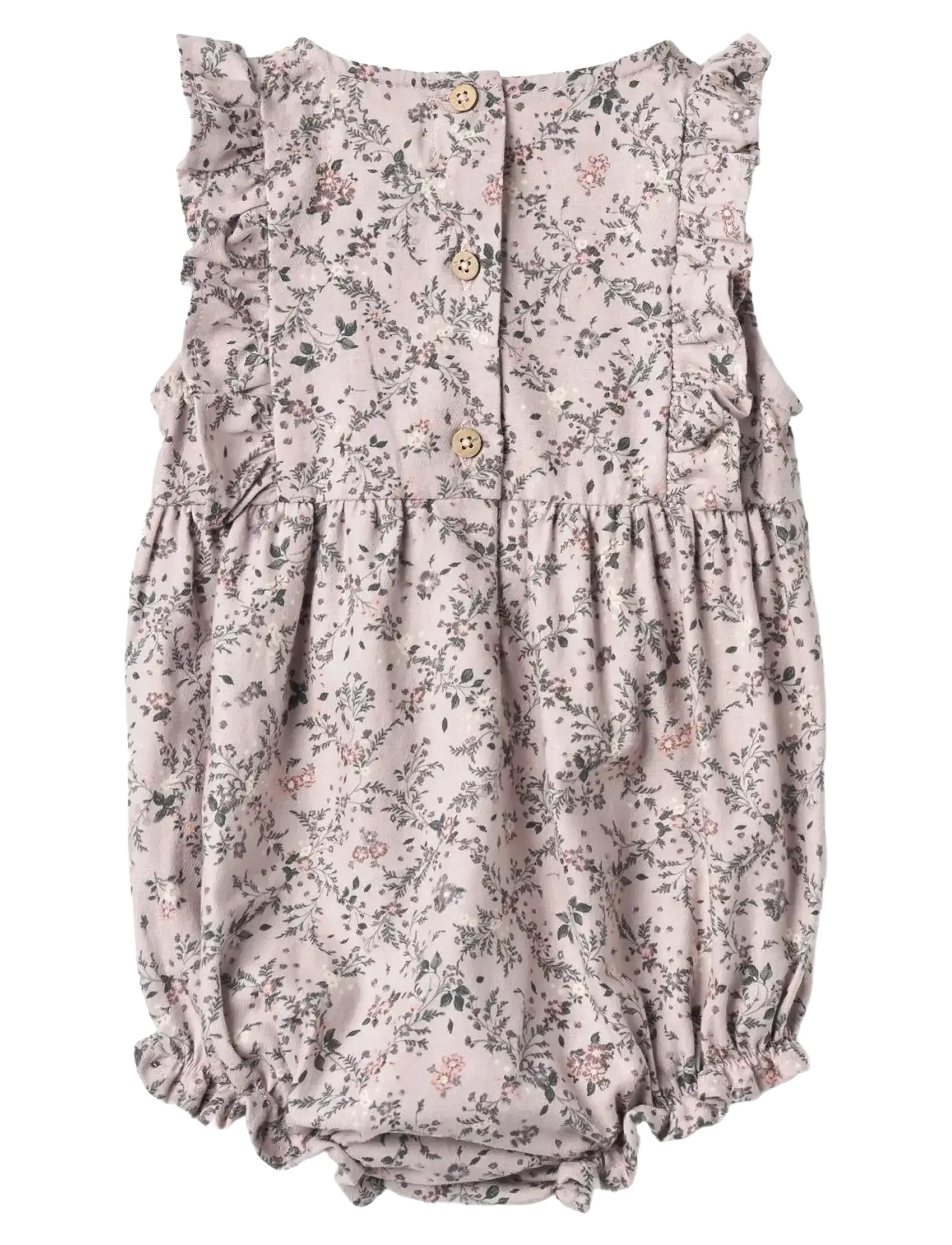 Wheat - Romper Emmaline - lilac checked flowers - 1