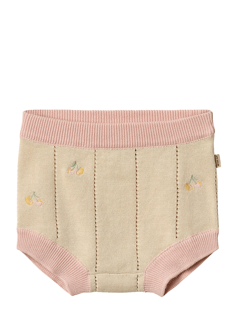 Wheat - Knitted Shorts Dua - casual szorty - sandshell - 1
