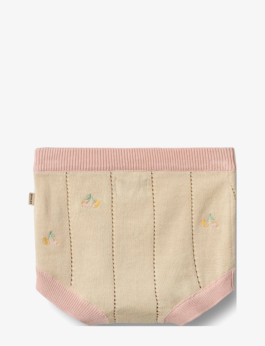 Wheat - Knitted Shorts Dua - casual szorty - sandshell - 2