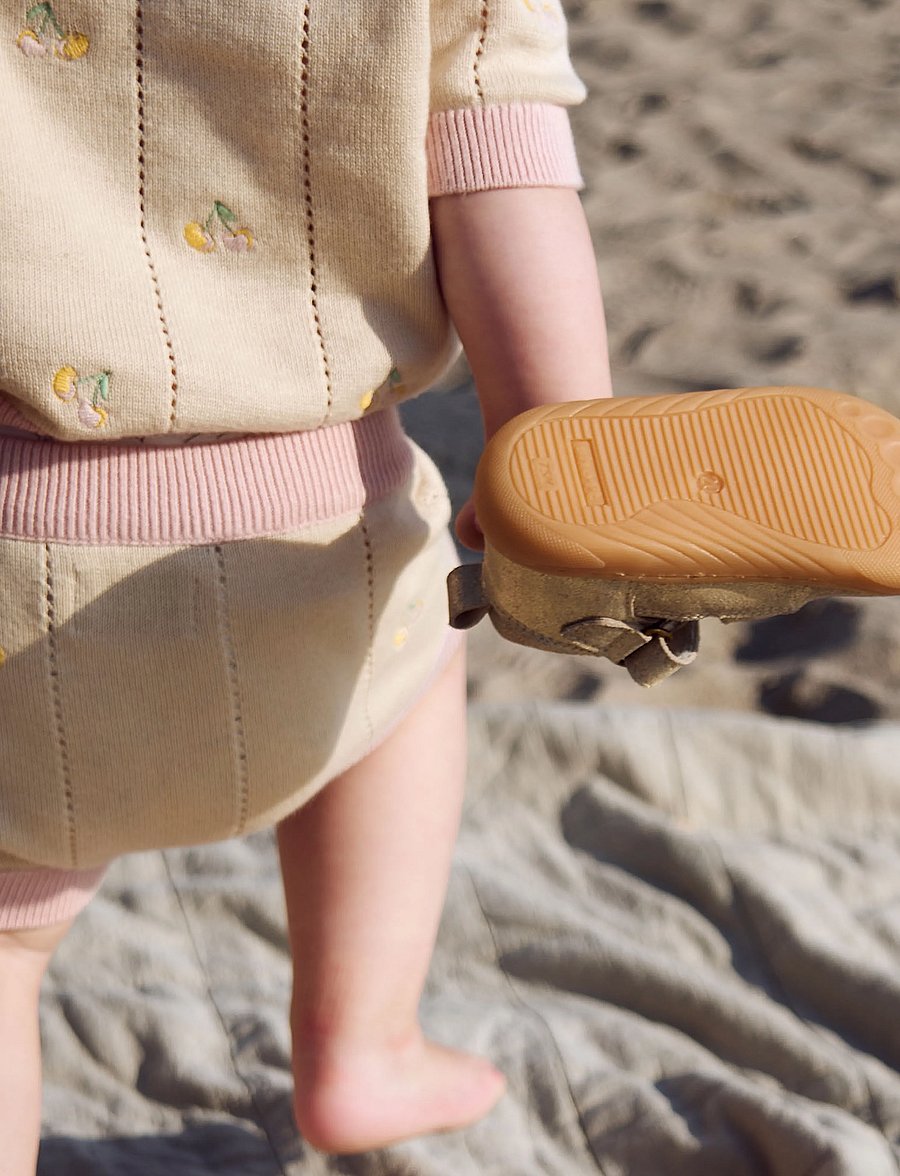 Wheat - Knitted Shorts Dua - casual szorty - sandshell - 4