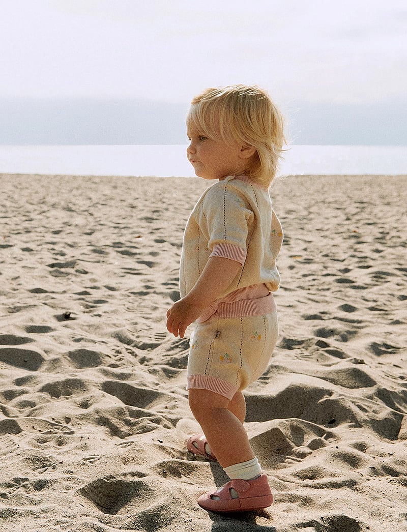 Wheat - Knitted Shorts Dua - casual shorts - sandshell - 5