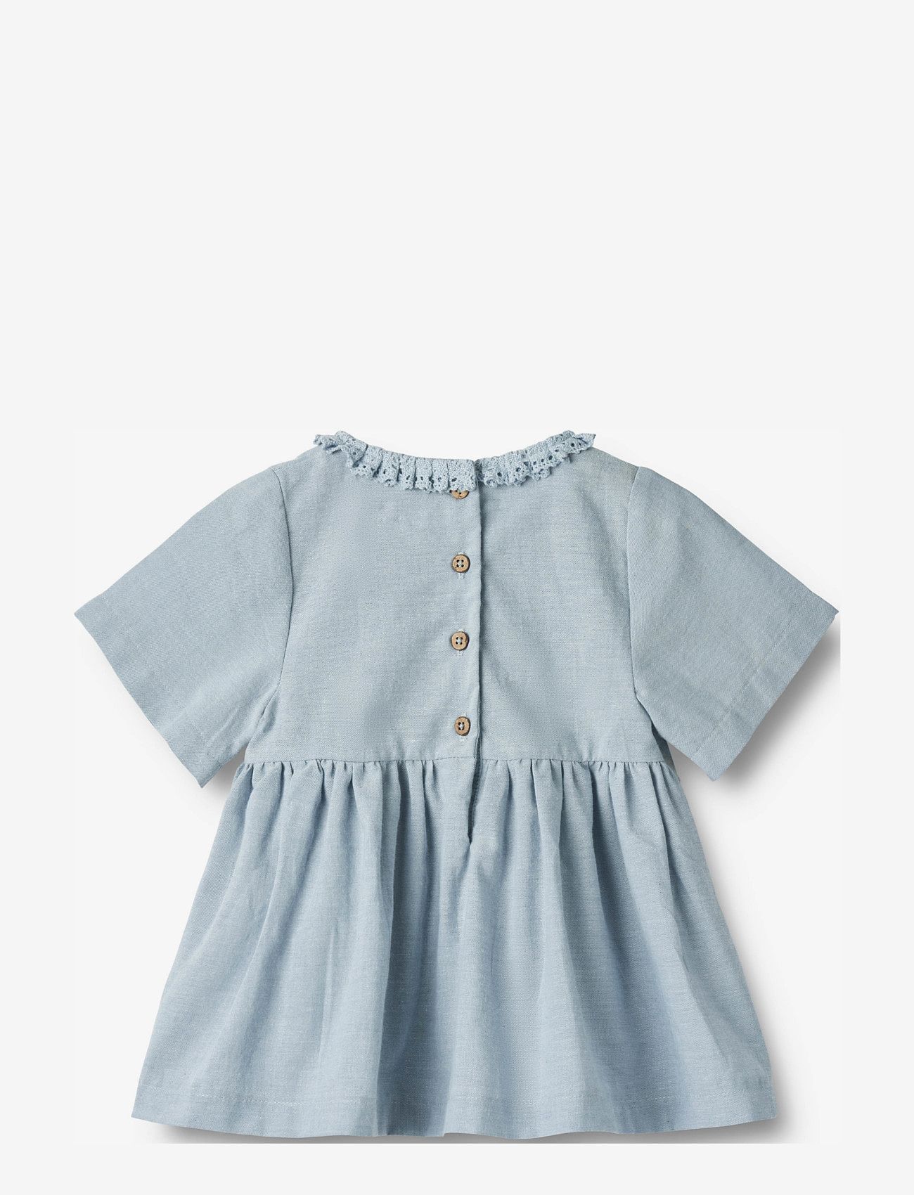 Wheat - Dress S/S Elma - blue waves - 1