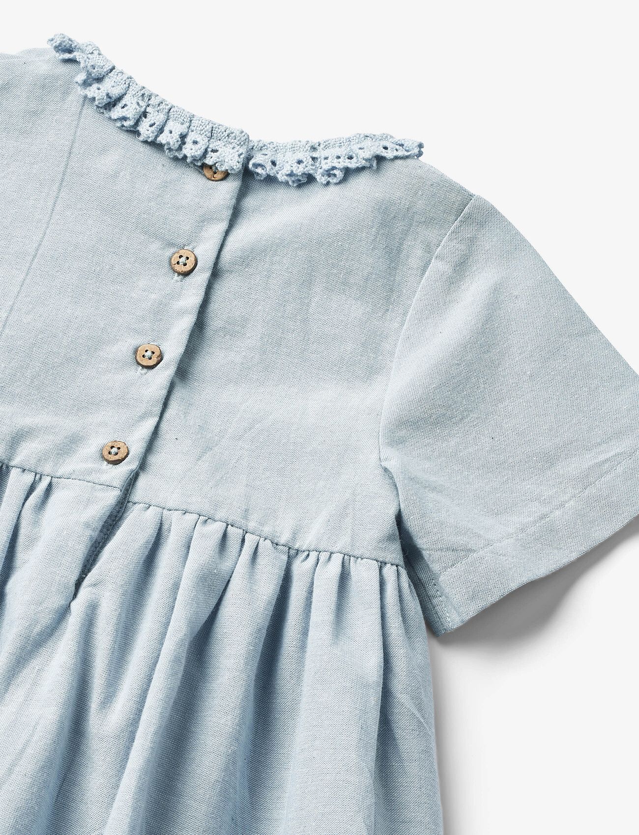 Wheat - Dress S/S Elma - blue waves - 2