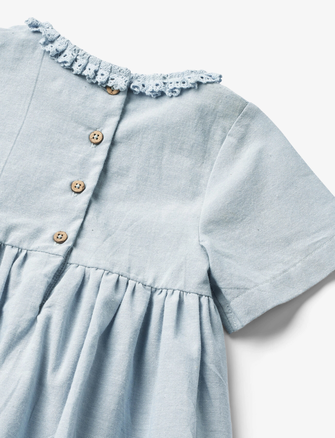 Wheat - Dress S/S Elma - blue waves - 2