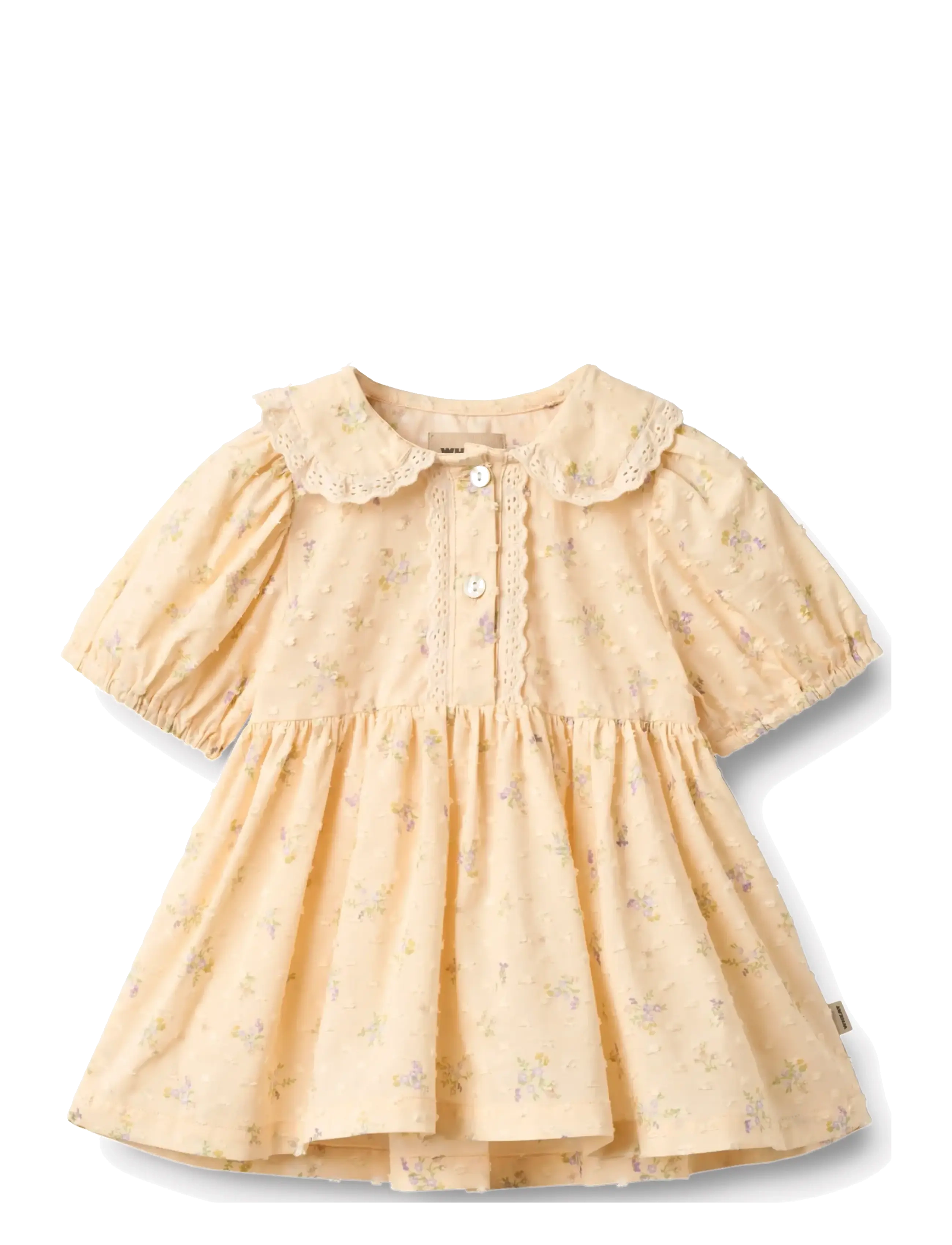 Wheat Dress S/S Adele - New Arrivals - BARELY APRICOT FLOWERS / yellow