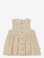 Wheat - Dress Josephine - sleeveless casual dresses - fossil flowers dot - 1