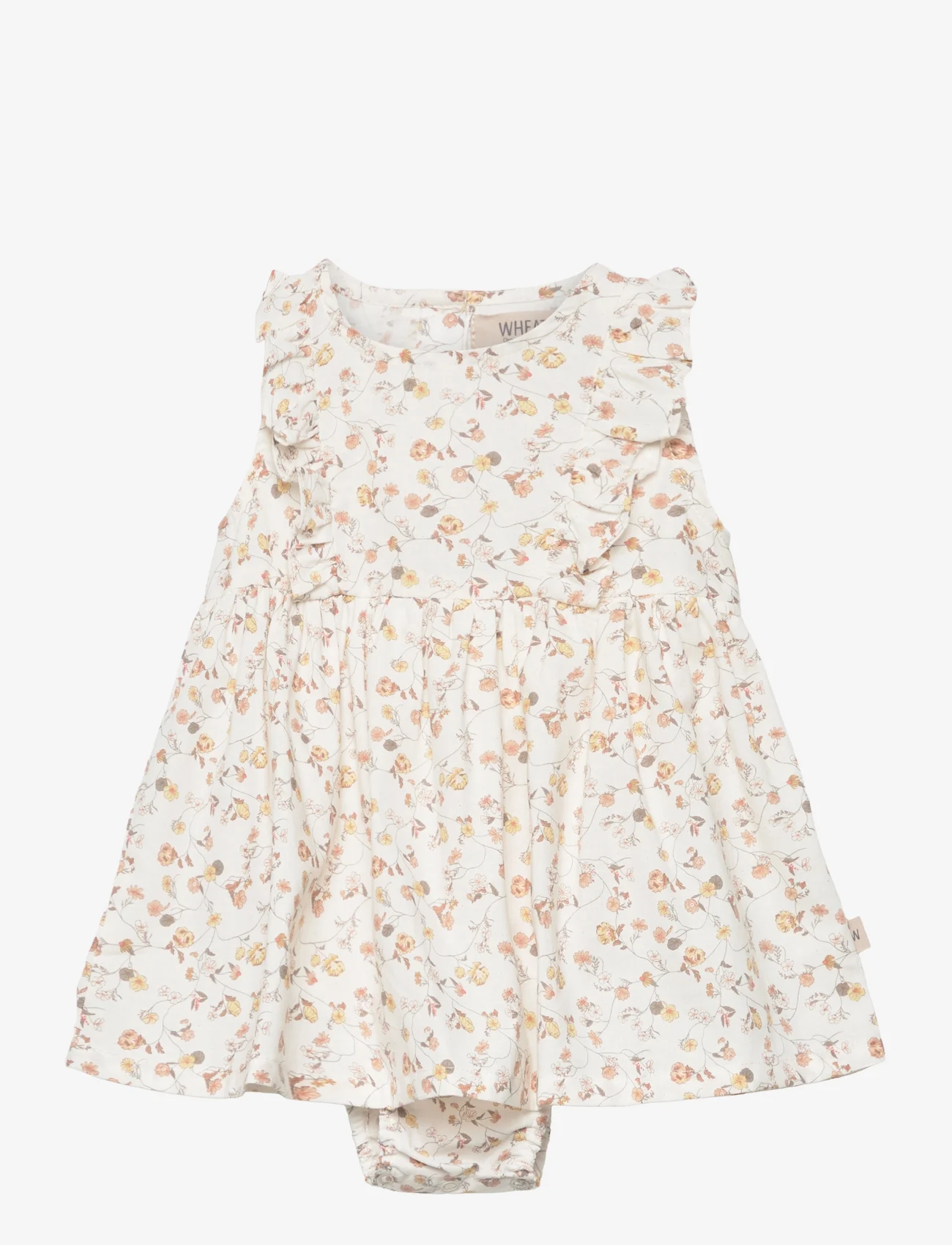 Wheat - Dress Suit Sofia - Ærmeløse babykjoler - flower poppy - 0