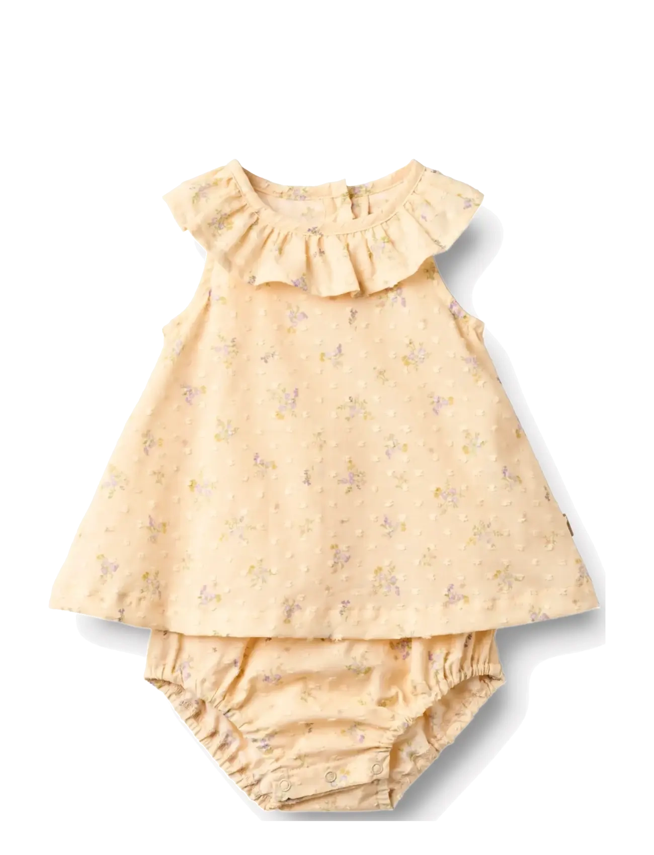 Wheat Dress Suit Ingeborg, 68, Baby Dresses, Gelb - Sleevless Kinder
