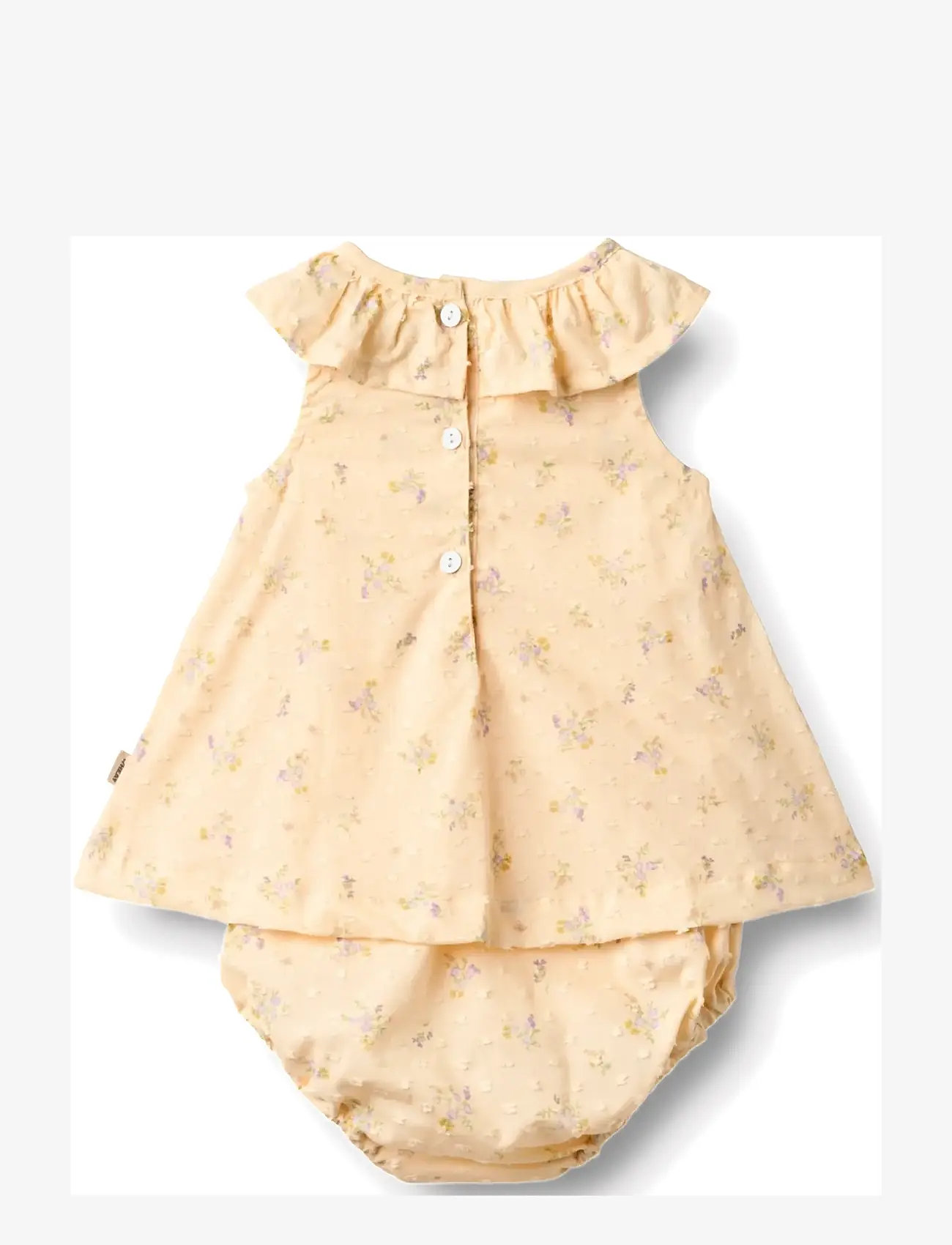 Wheat - Dress Suit Ingeborg - Ärmlösa babyklänningar - barely apricot flowers - 1