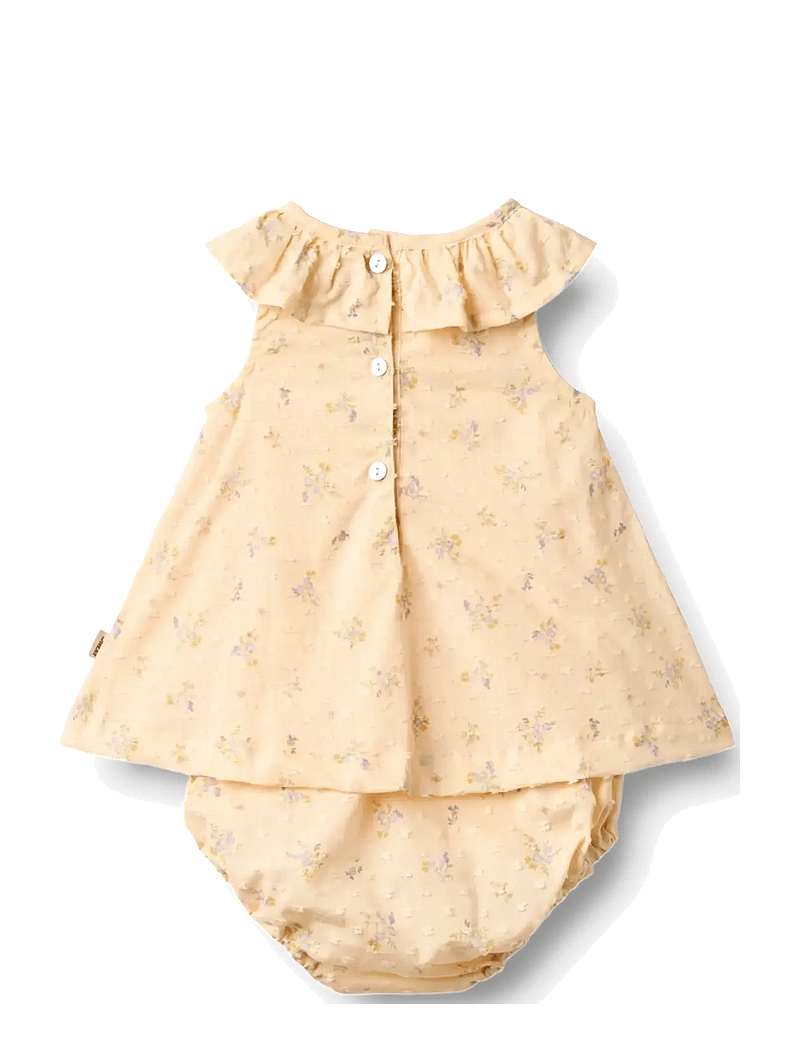Wheat - Dress Suit Ingeborg - Ärmellose babykleider - barely apricot flowers - 1