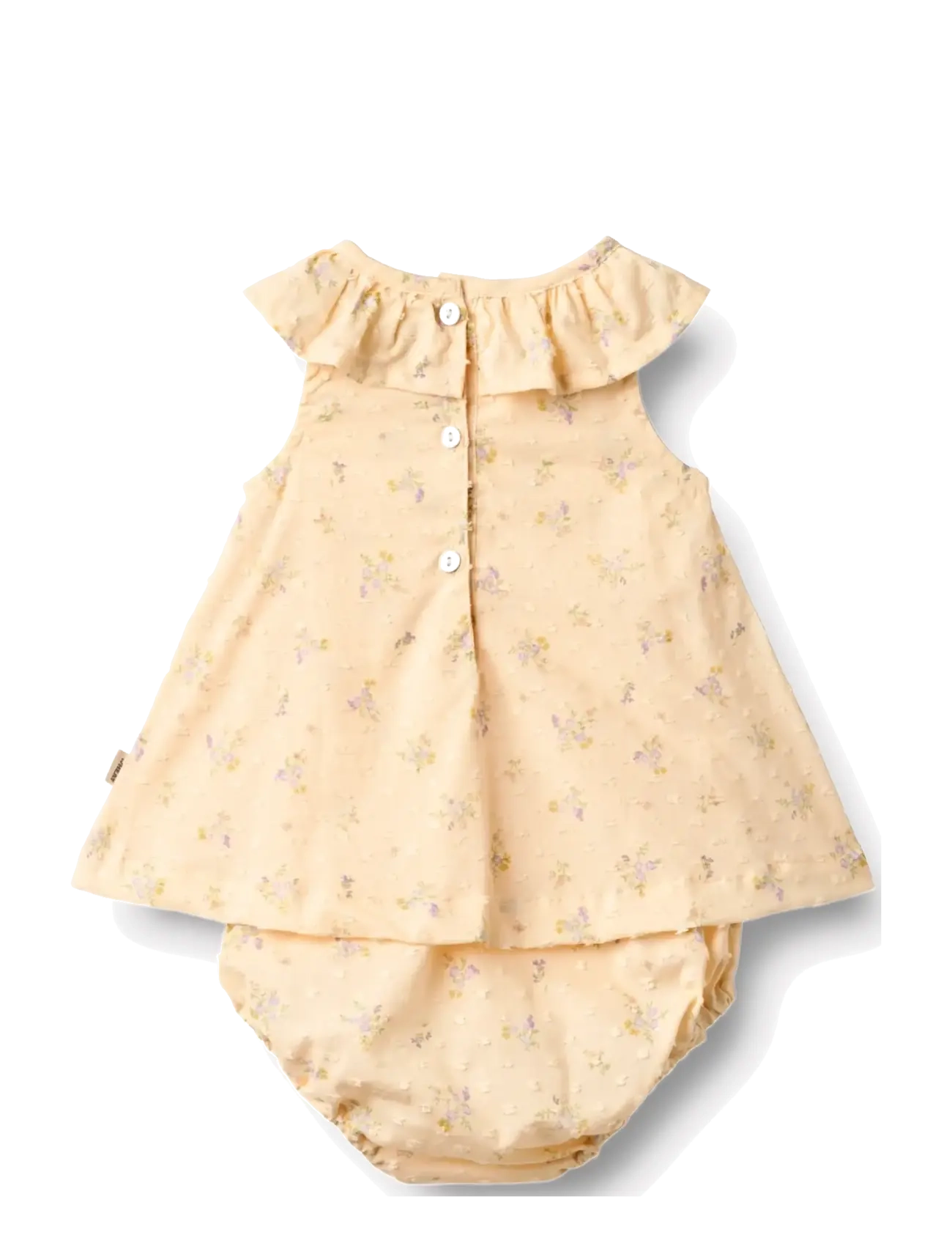 Wheat - Dress Suit Ingeborg - Ärmellose babykleider - barely apricot flowers - 1