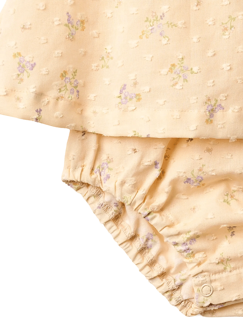 Wheat - Dress Suit Ingeborg - Ärmellose babykleider - barely apricot flowers - 2