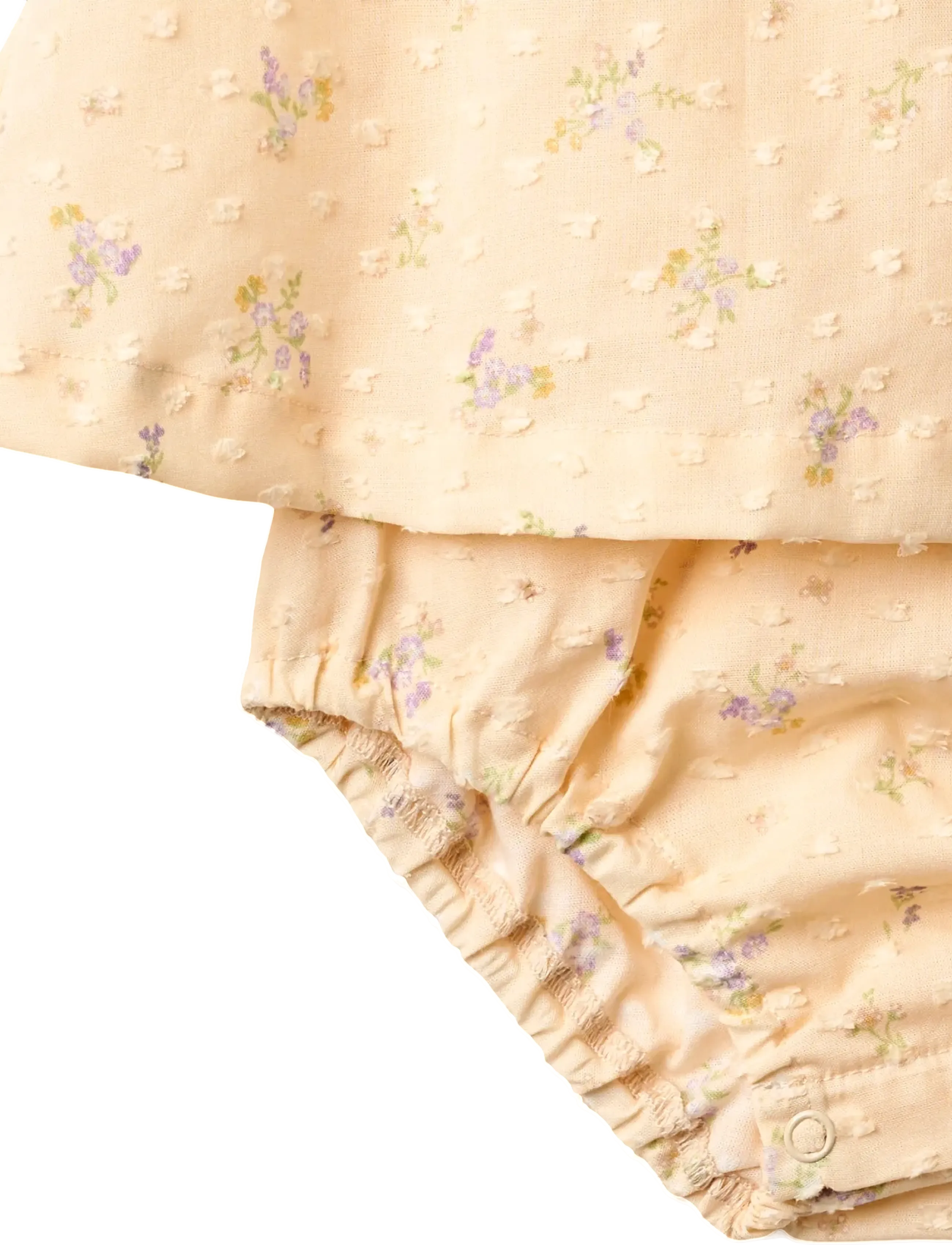 Wheat - Dress Suit Ingeborg - Ärmellose babykleider - barely apricot flowers - 2