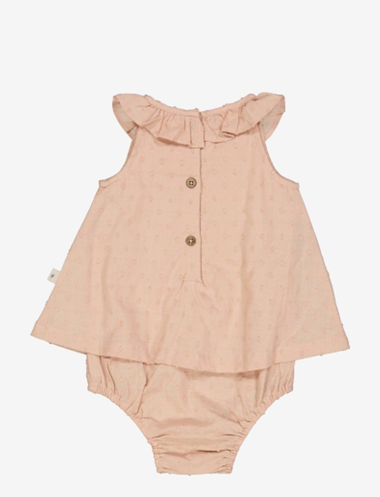 Wheat - Dress Suit Ingeborg - sleeveless baby dresses - tan - 1