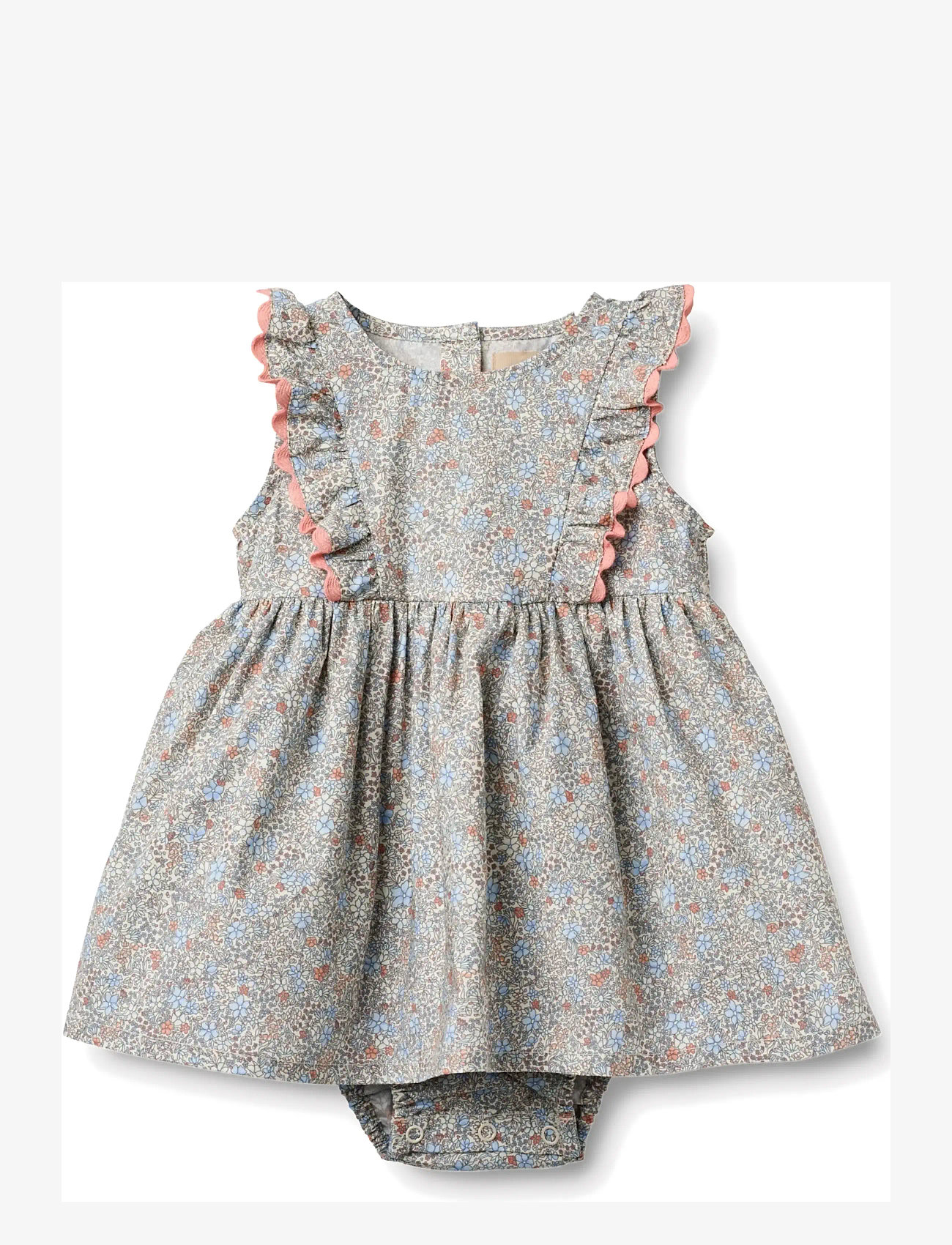 Wheat - Dress Suit Sofia - Ärmellose babykleider - air blue flowers - 0