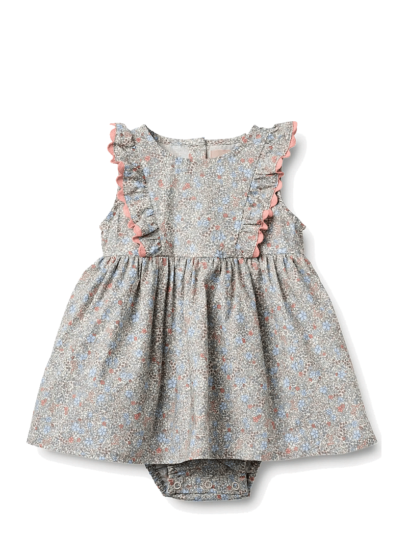 Wheat - Dress Suit Sofia - Ärmellose babykleider - air blue flowers - 0