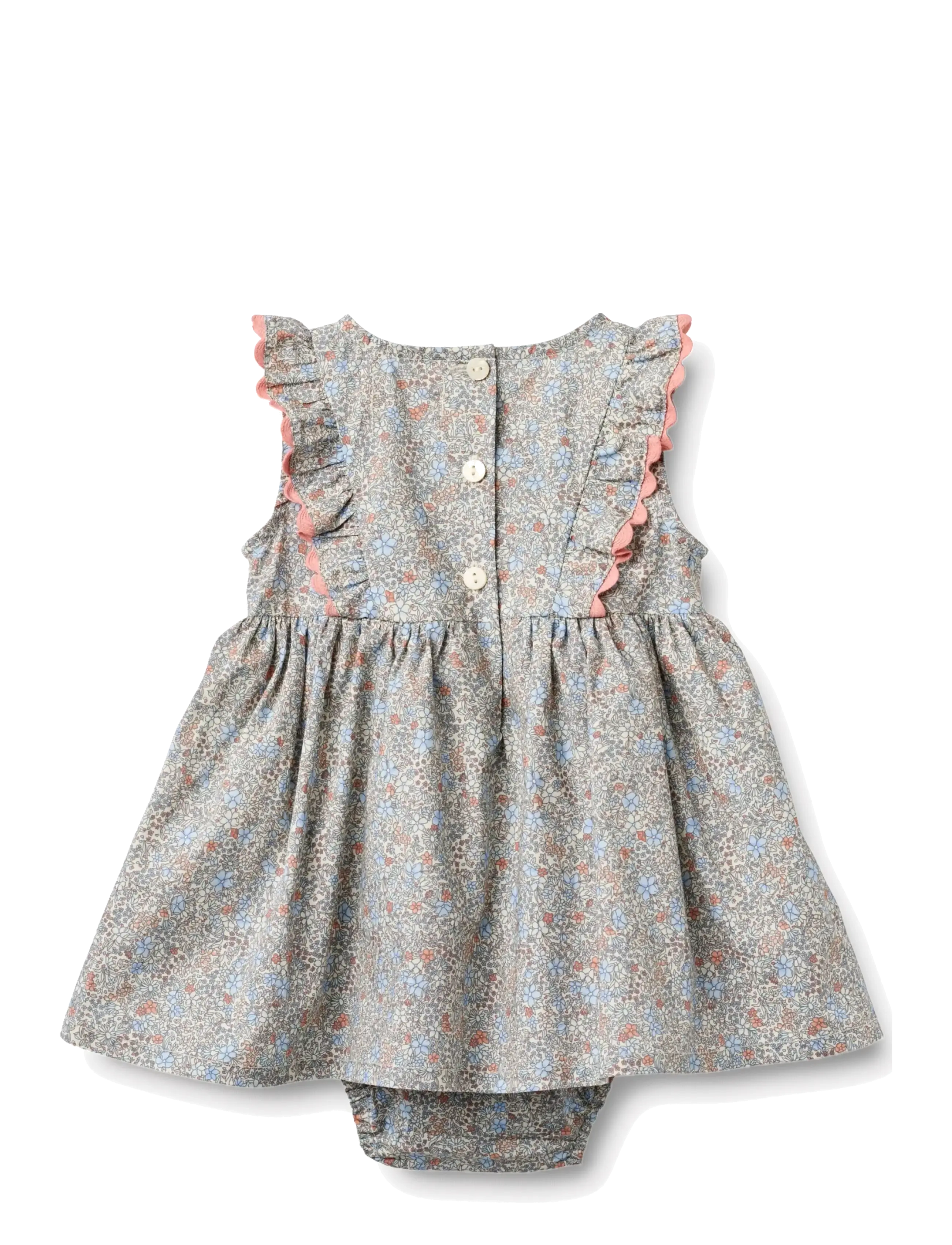 Wheat - Dress Suit Sofia - Ärmlösa babyklänningar - air blue flowers - 1
