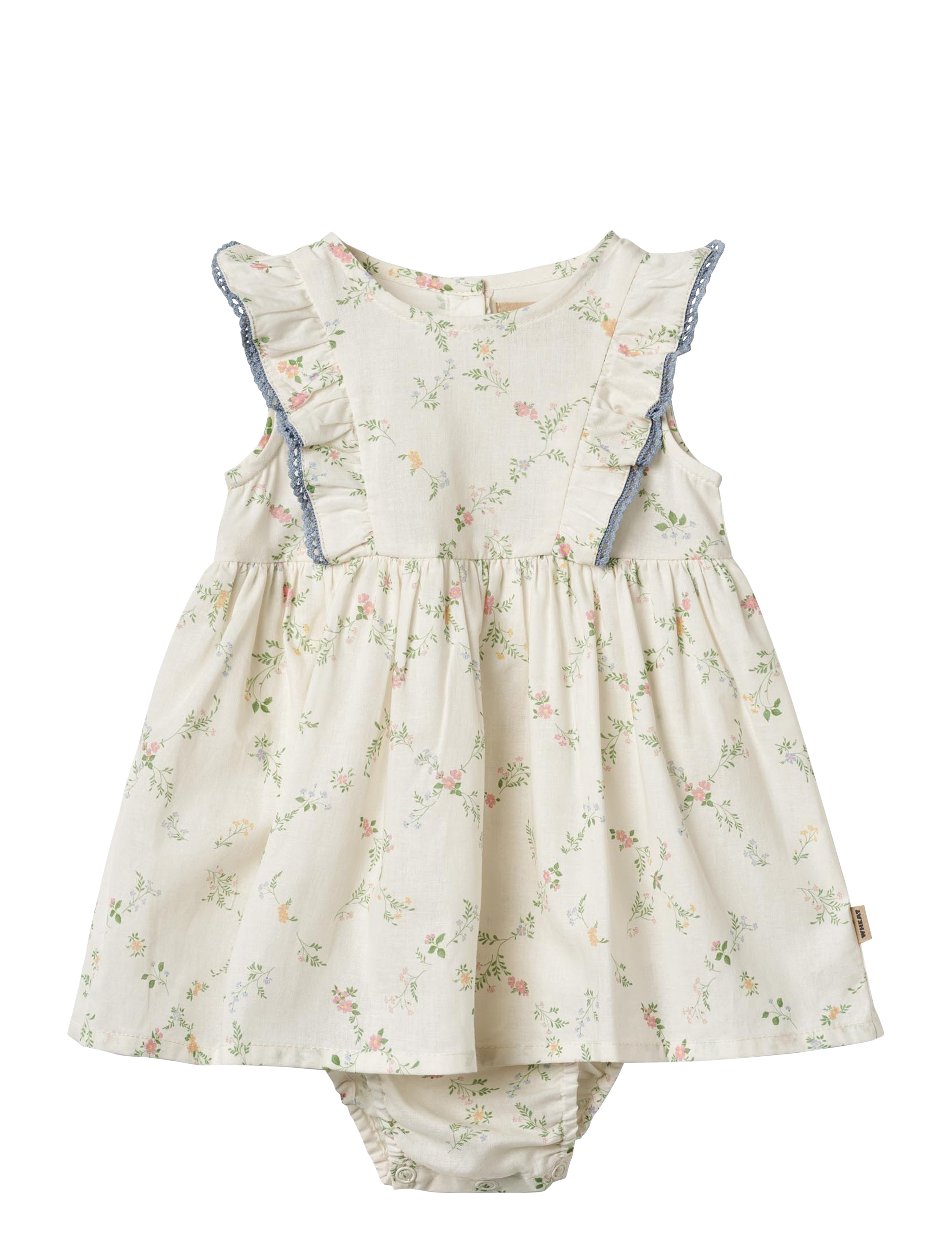 Wheat Dress Suit Lace Sofia, 74, Cream, Babykjoler > Kortærmede Babykjoler, Børn