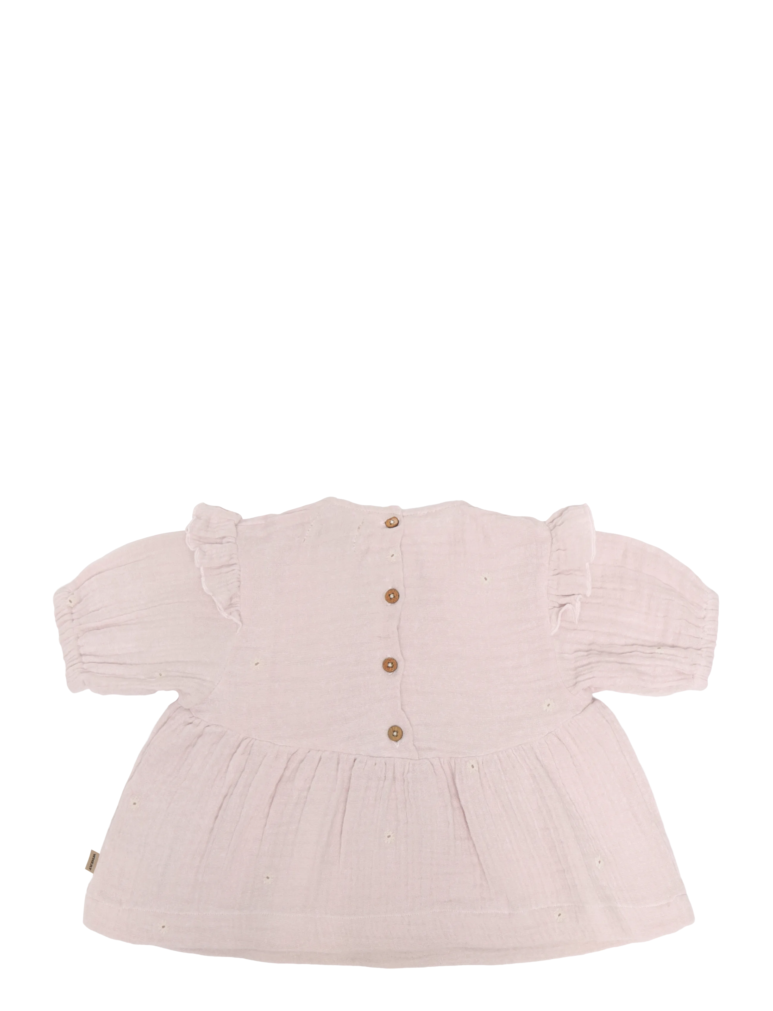 Wheat - Dress 3/4 Sleeve Gro - kortærmede babykjoler - purple light flowers - 1