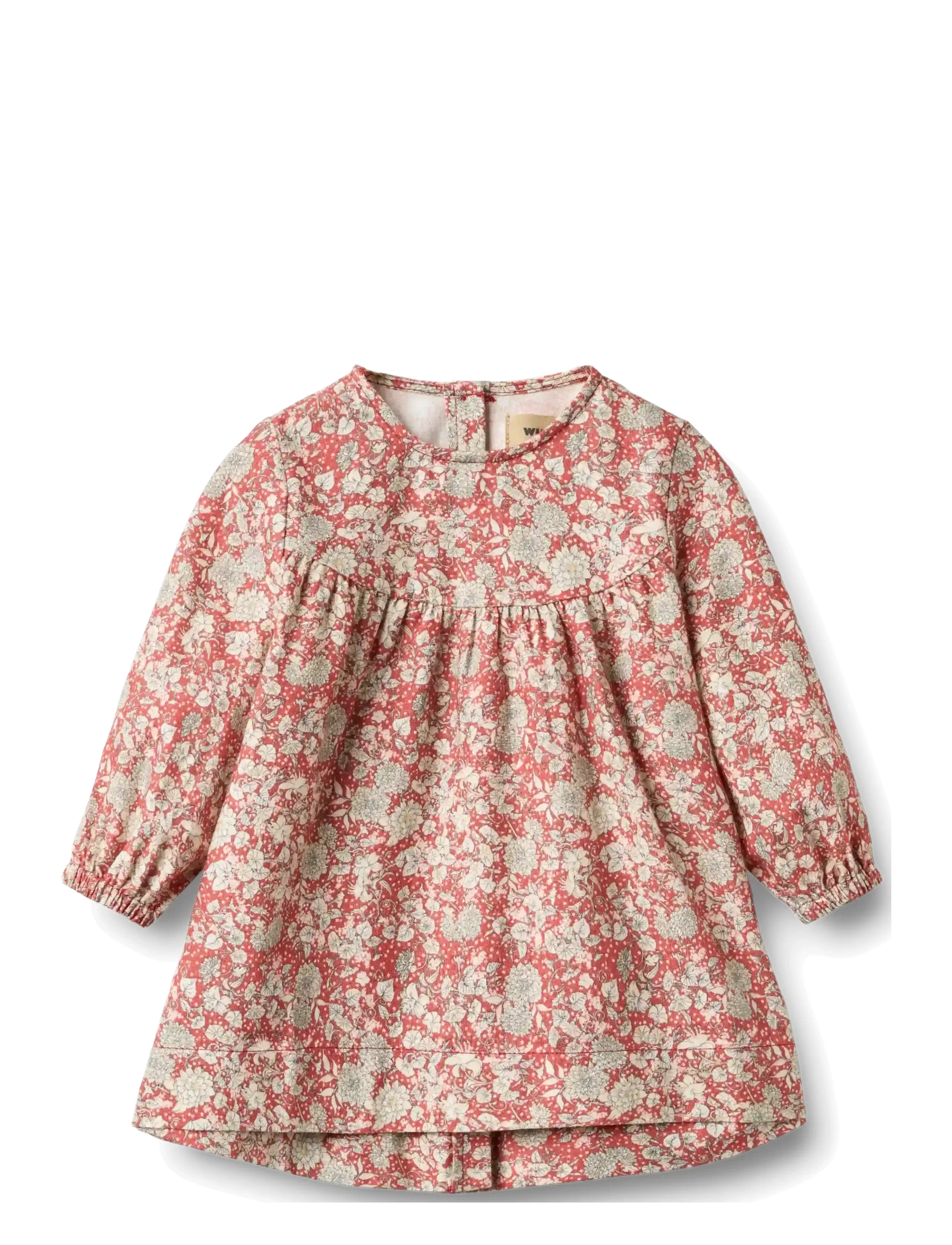 Wheat Dress L/S Fenja - Kleider & Röcke - RASPBERRY FLOWERS / pink/rose