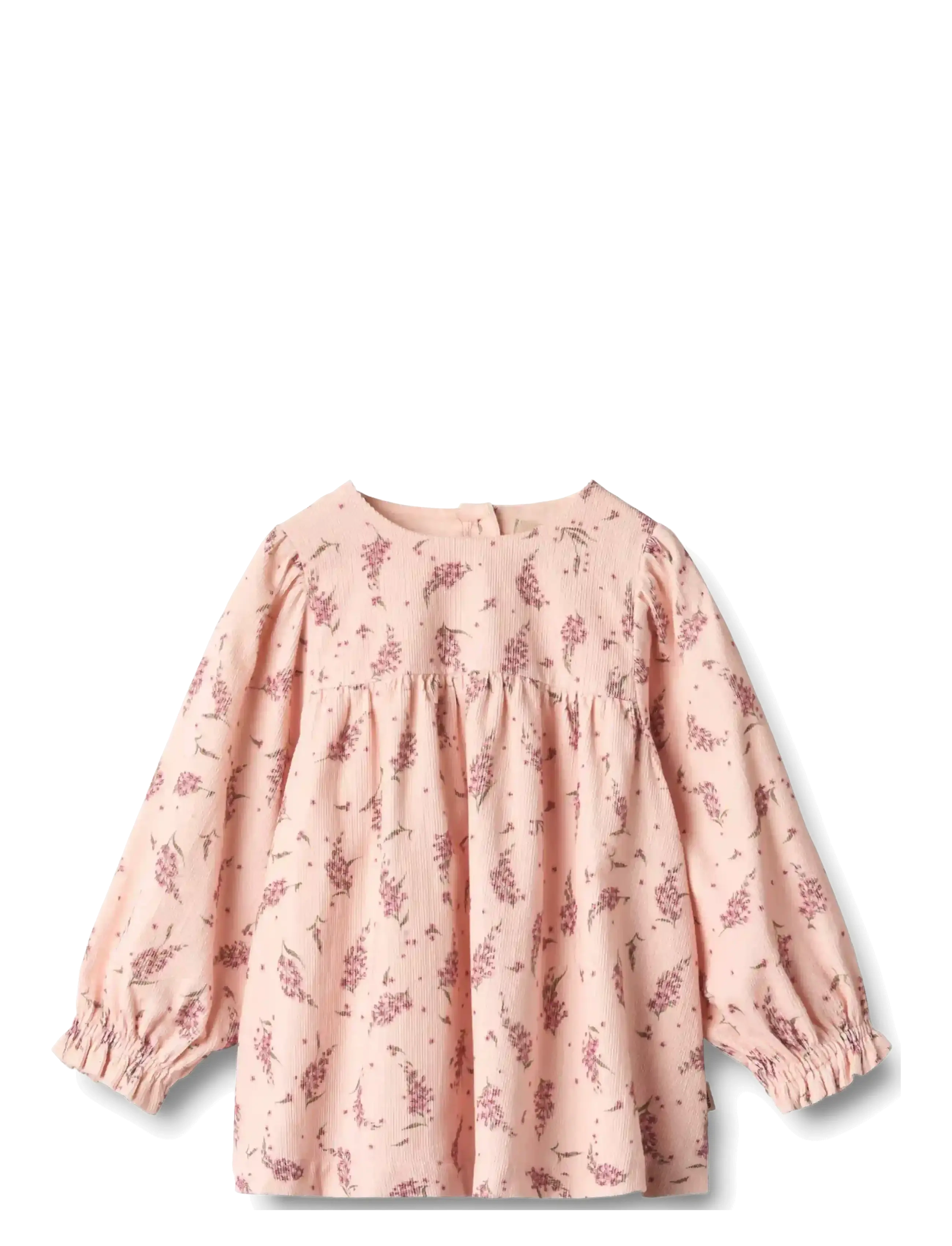 Wheat Dress L/S Elvira - Hverdagskjoler - DIM ROSE FLOWERS / pink/rose