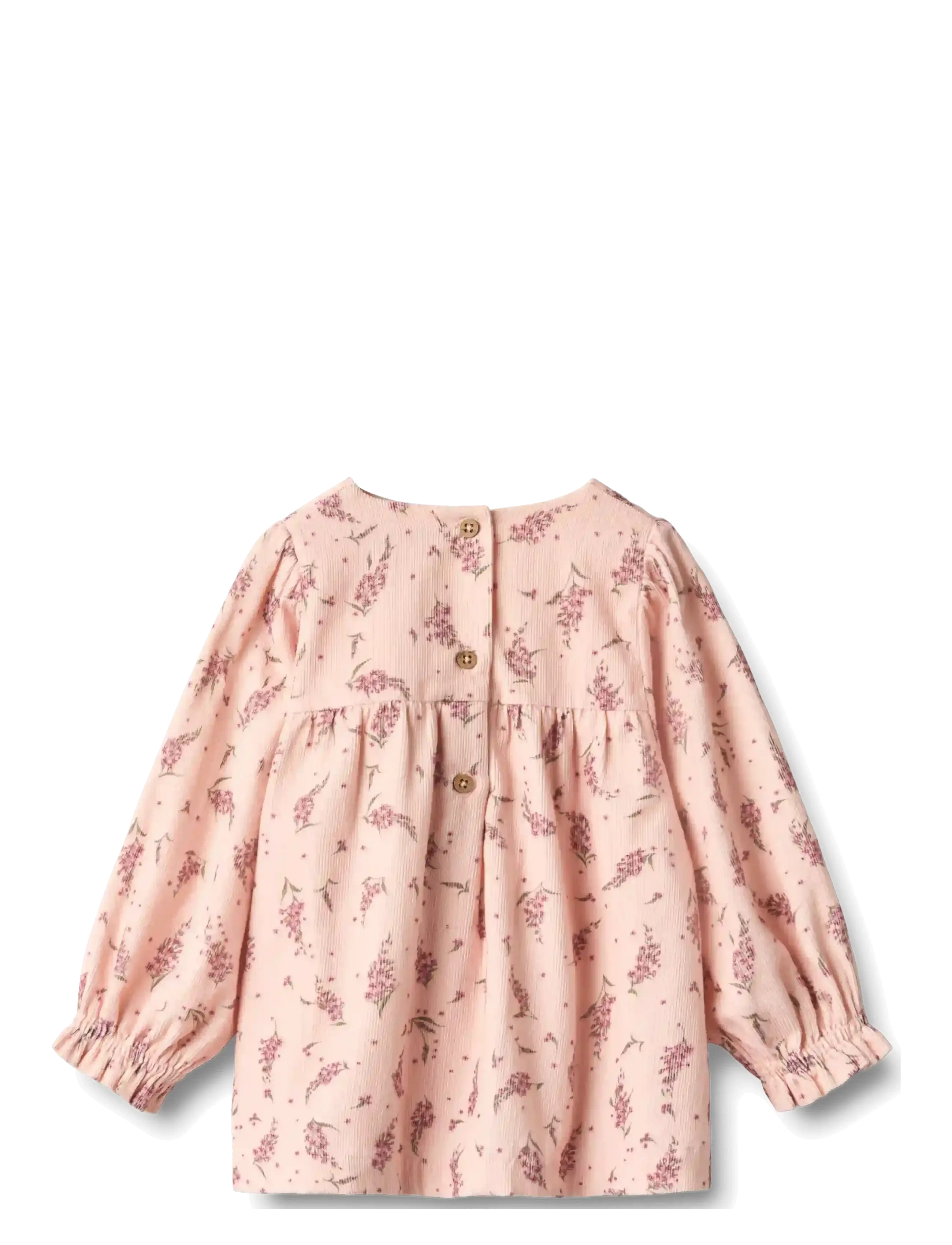 Wheat - Dress L/S Elvira - dim rose flowers - 1