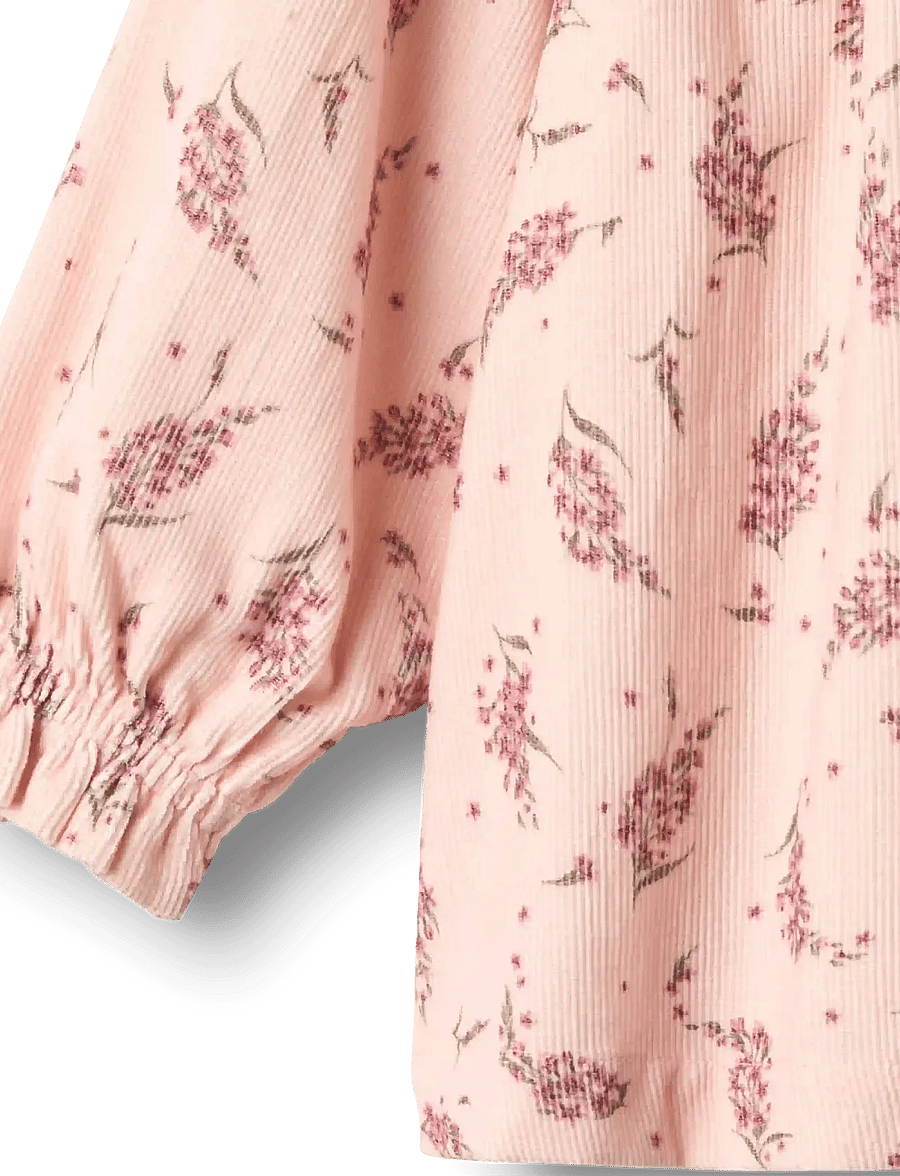 Wheat - Dress L/S Elvira - dim rose flowers - 2