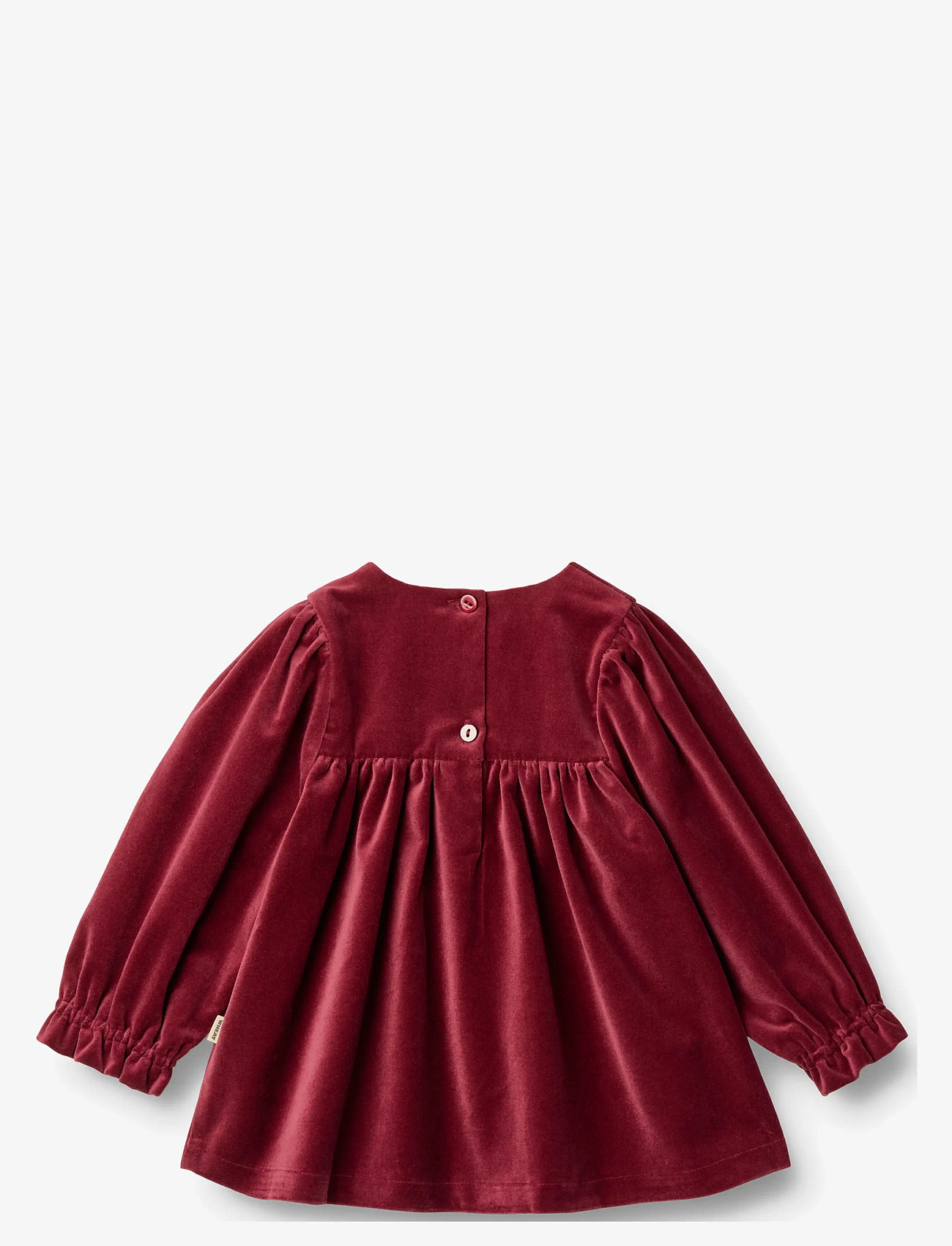 Wheat - Dress L/S Elvira - festkjoler - ruby red - 2