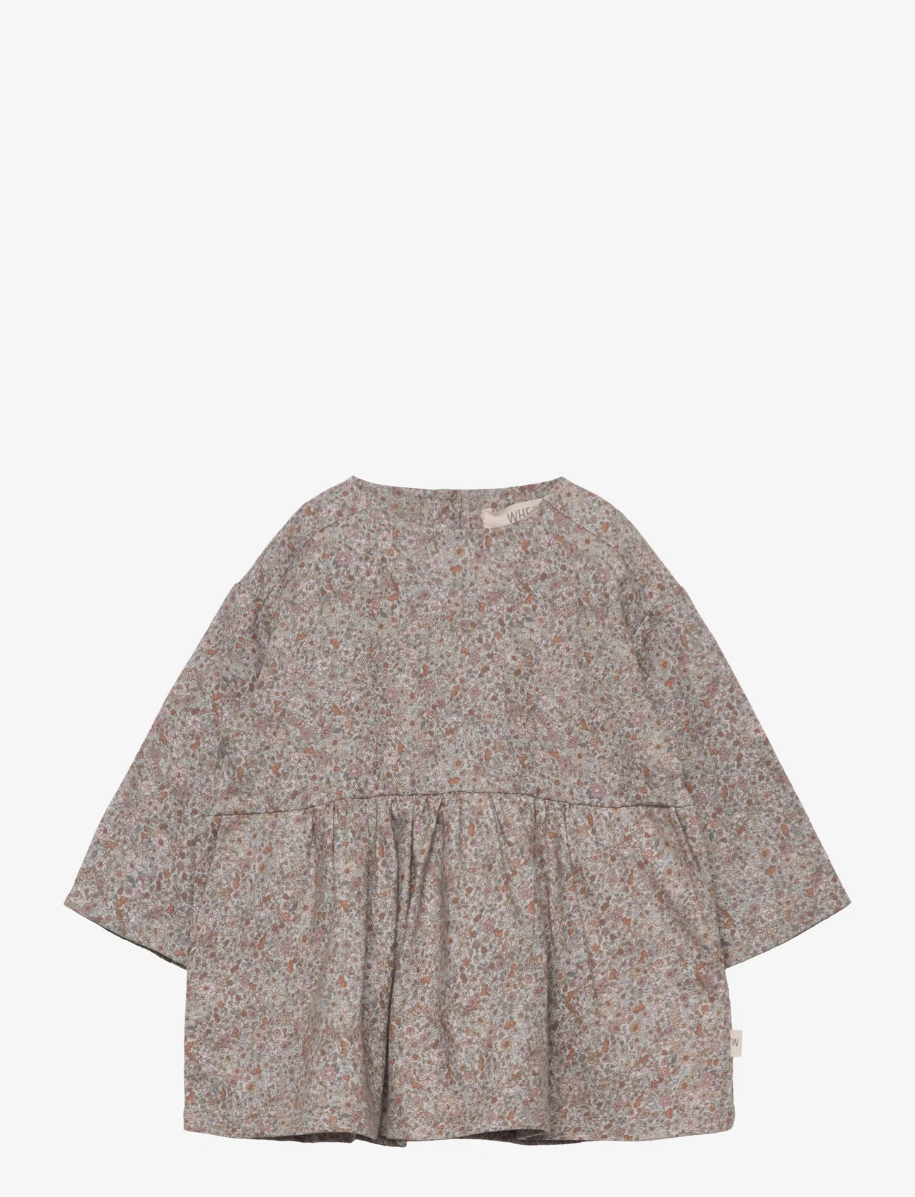 Wheat - Dress Henna - long-sleeved baby dresses - flower meadow - 0