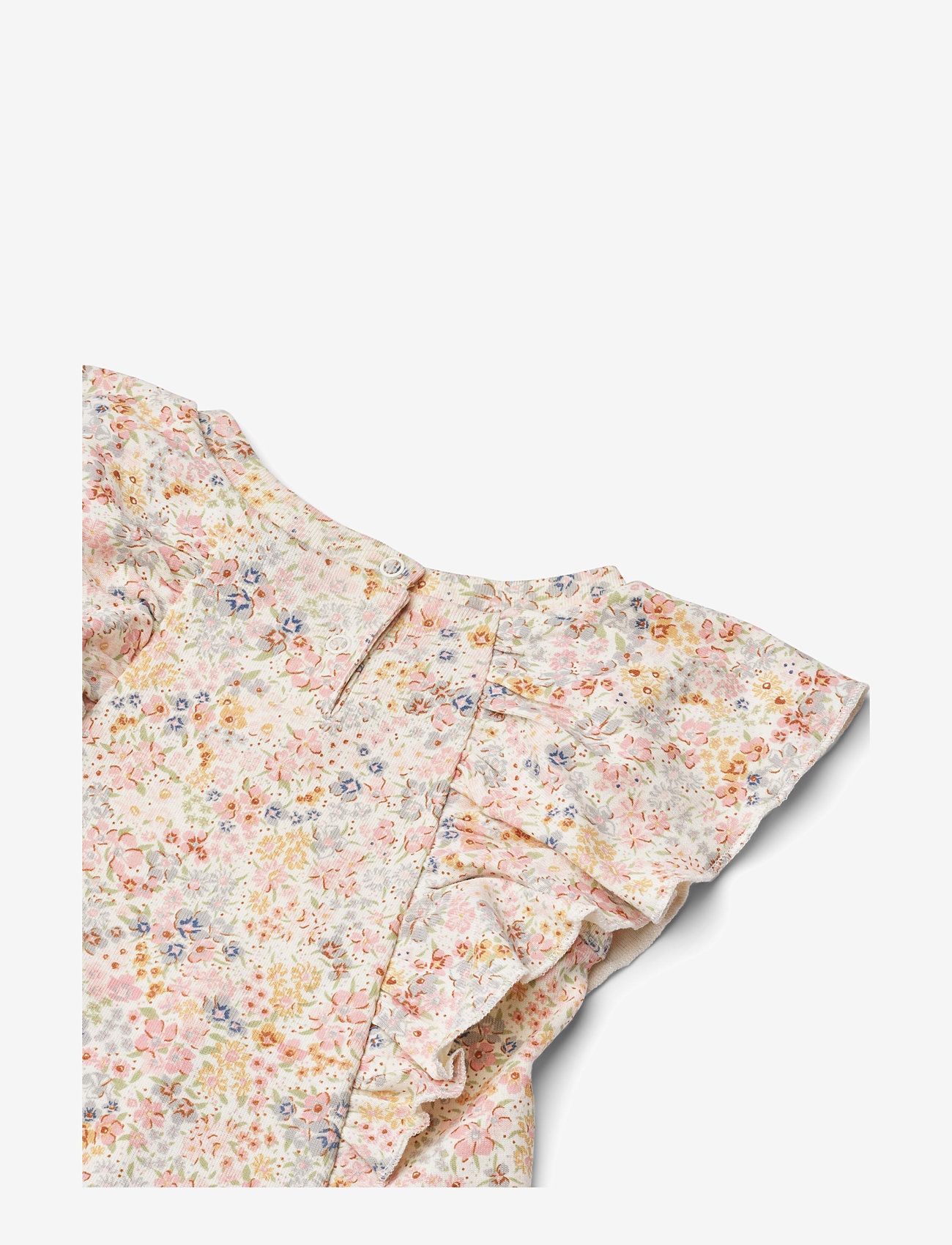 Wheat - Jersey Dress Ruffle Shirley - kurzärmelige babykleider - bright flowers - 2