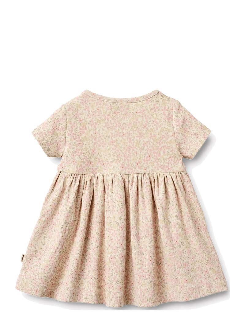 Wheat - Jersey Dress S/S Nova - kortærmede babykjoler - coral flowers - 1