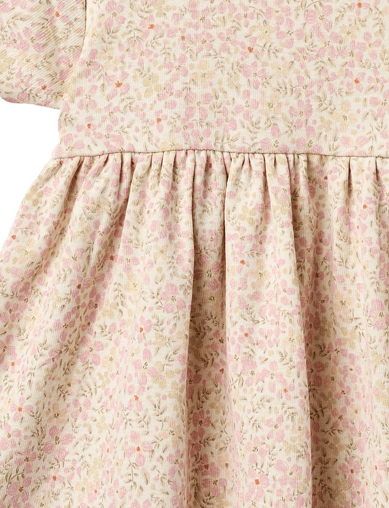 Wheat - Jersey Dress S/S Nova - kortærmede babykjoler - coral flowers - 2