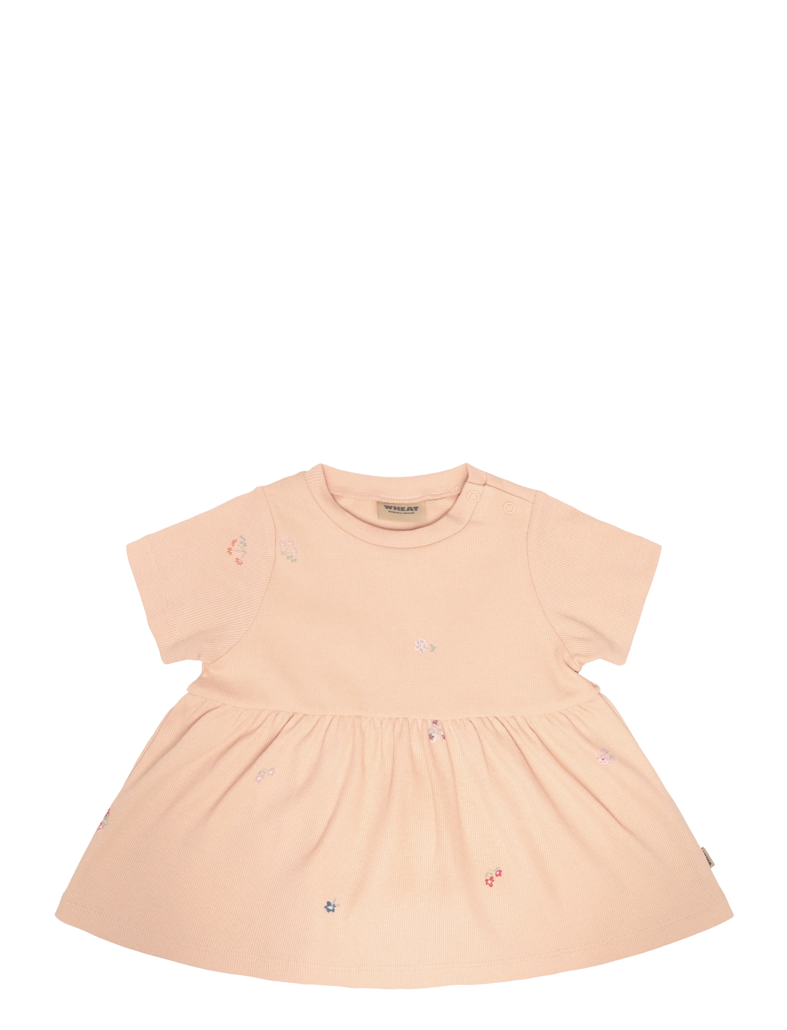 Wheat Jersey Dress Anna, 80, Baby Dresses, Rosa - Short-sleeved Kinder