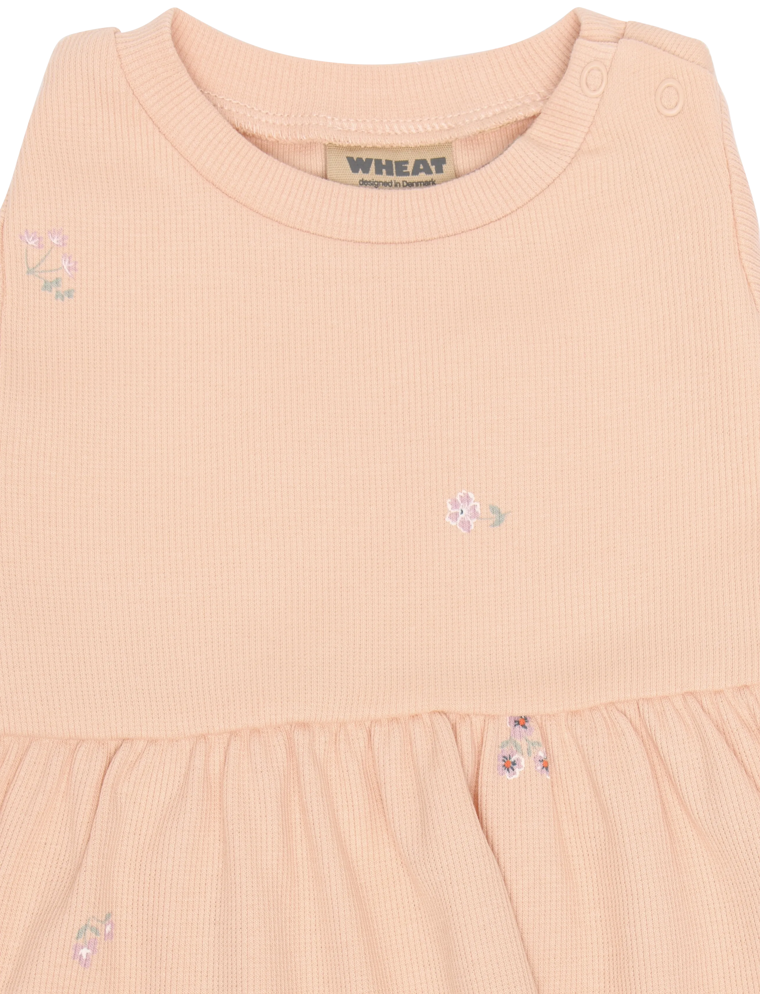 Wheat - Jersey Dress Anna - lühikeste varrukatega beebi kleidid - rose flowers - 2