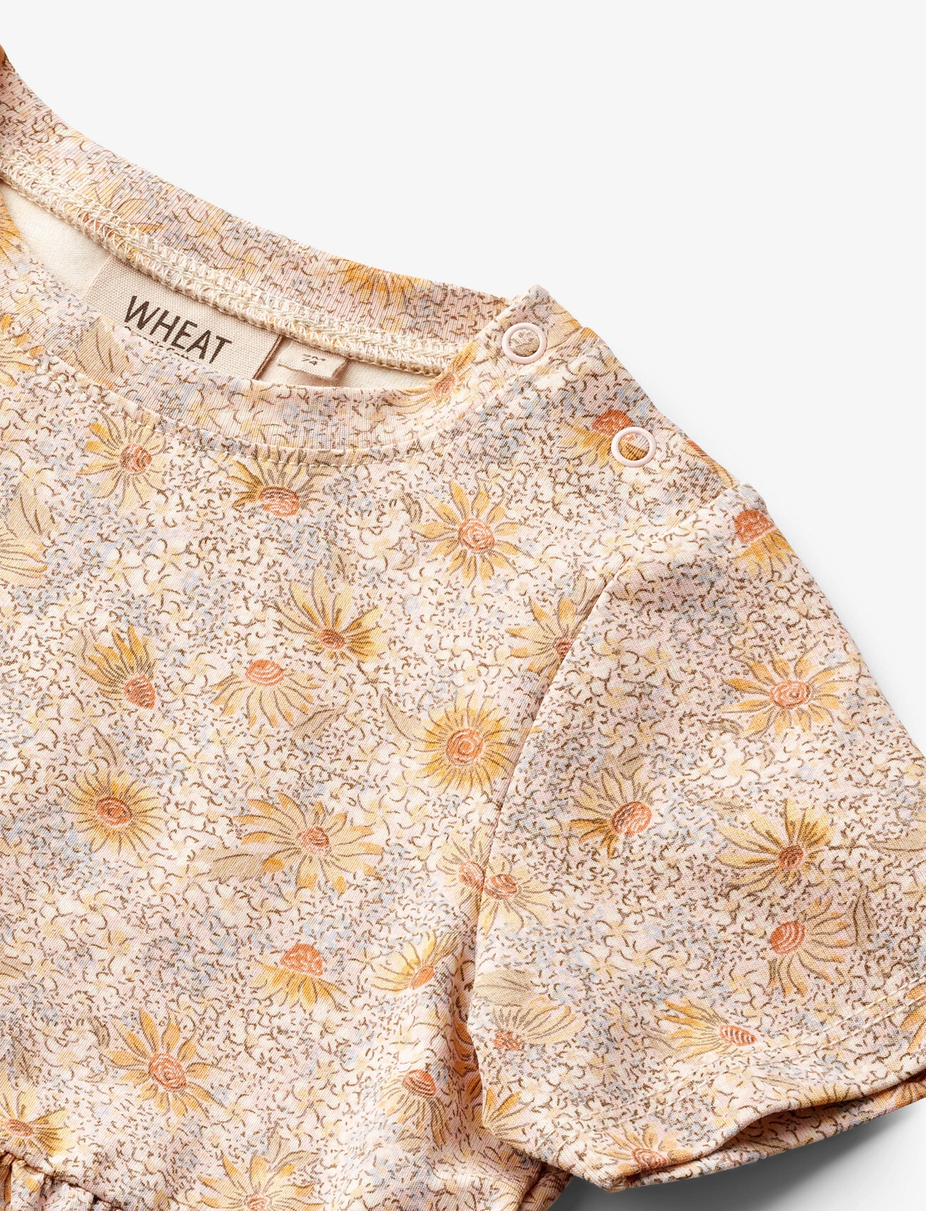 Wheat - Jersey Dress S/S Anna - coneflowers - 2