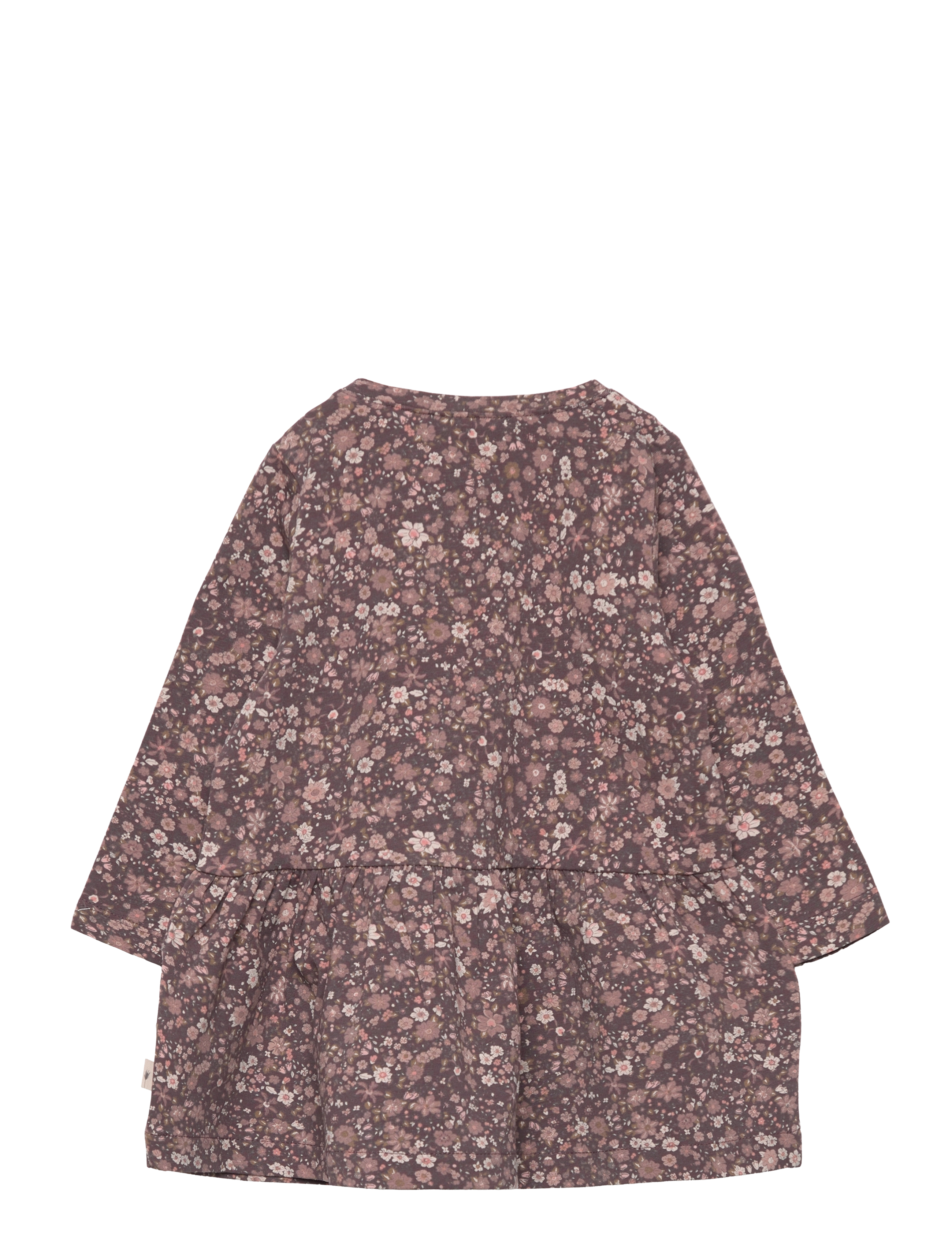 Wheat - Jersey Dress Bessie - soft eggplant meadow - 1