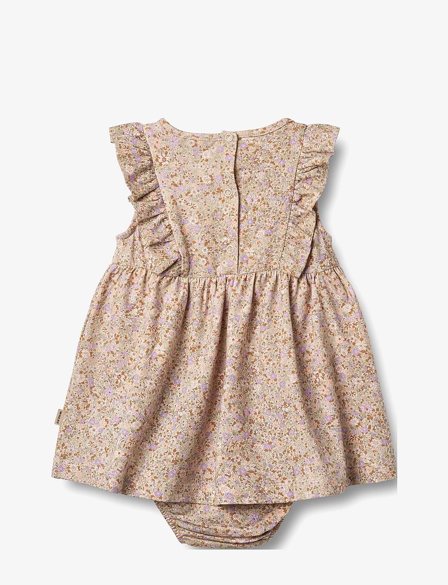Wheat - Jersey Dress Suit Vianna - Ärmellose babykleider - lilac flower meadow - 2