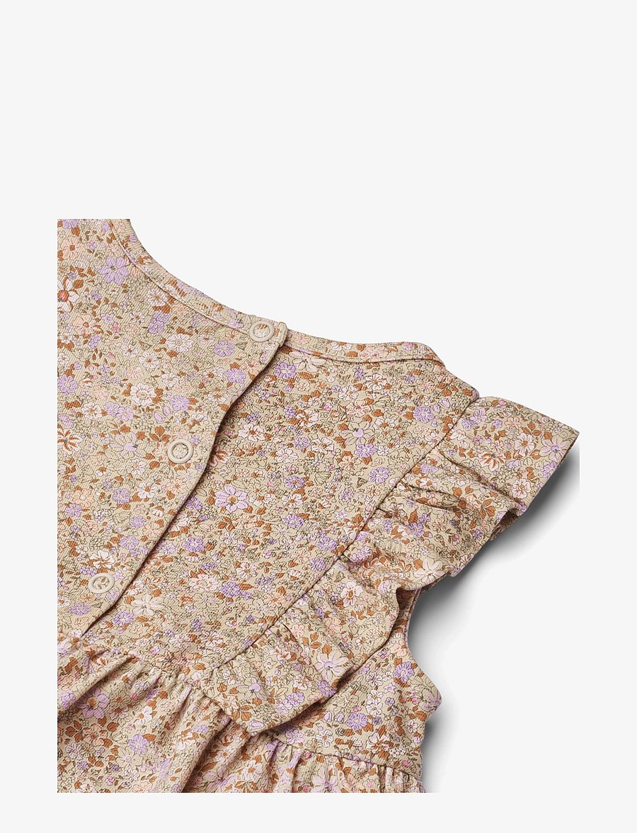 Wheat - Jersey Dress Suit Vianna - Ärmellose babykleider - lilac flower meadow - 3