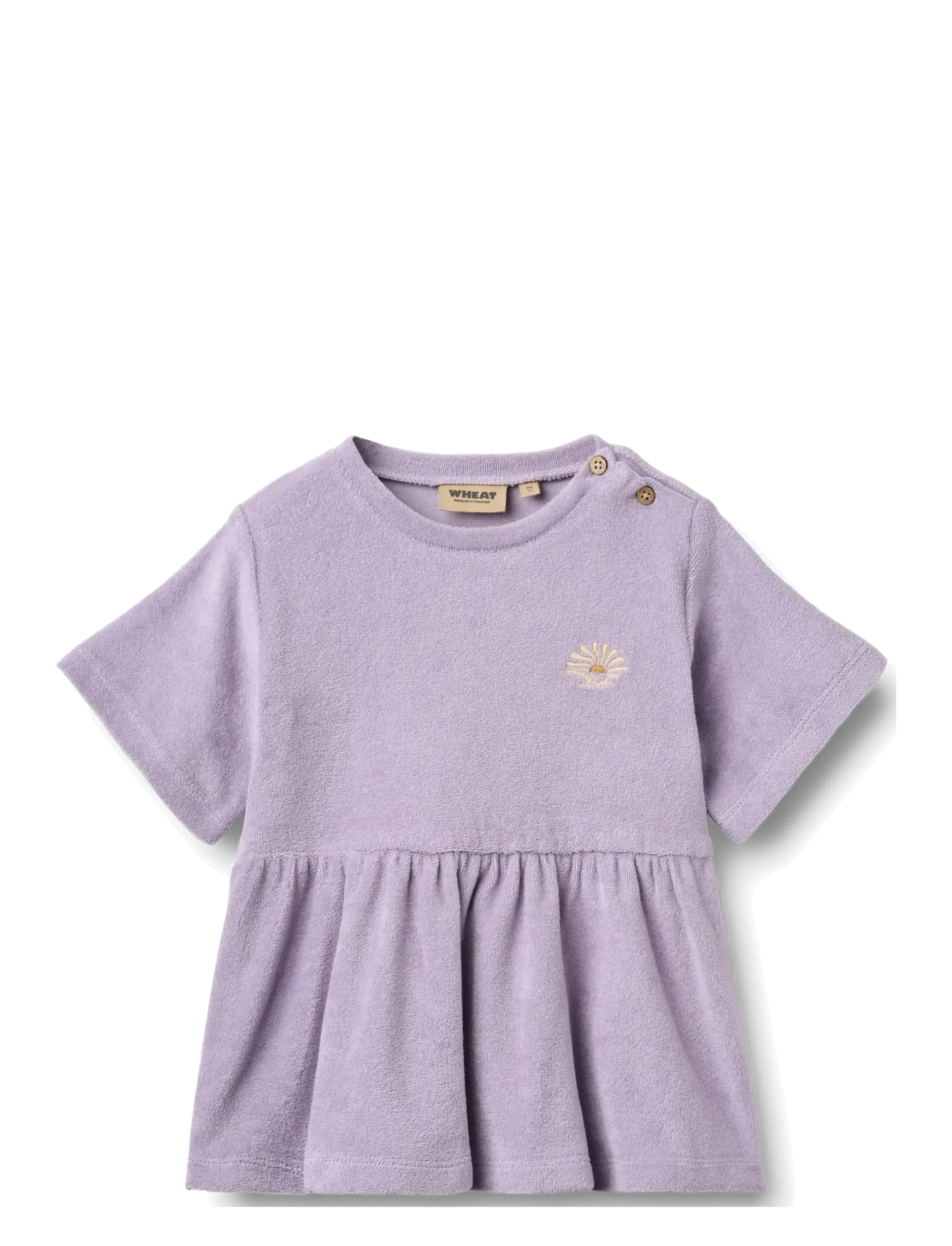 Wheat Jersey dress S/S Astrid - Clothing - WARM COSMIC LILAC / purple