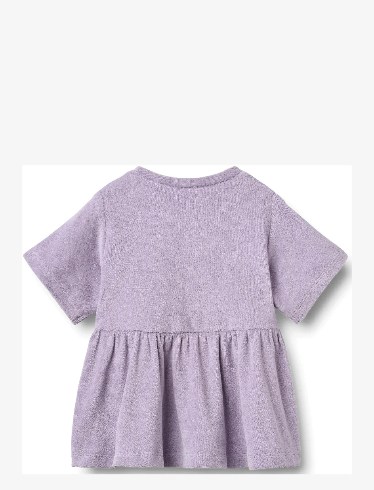 Wheat - Jersey dress S/S Astrid - kortærmede babykjoler - warm cosmic lilac - 1
