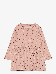 Wheat - Jersey Dress Ryle - langärmelige freizeitkleider - pink sand flowers - 0