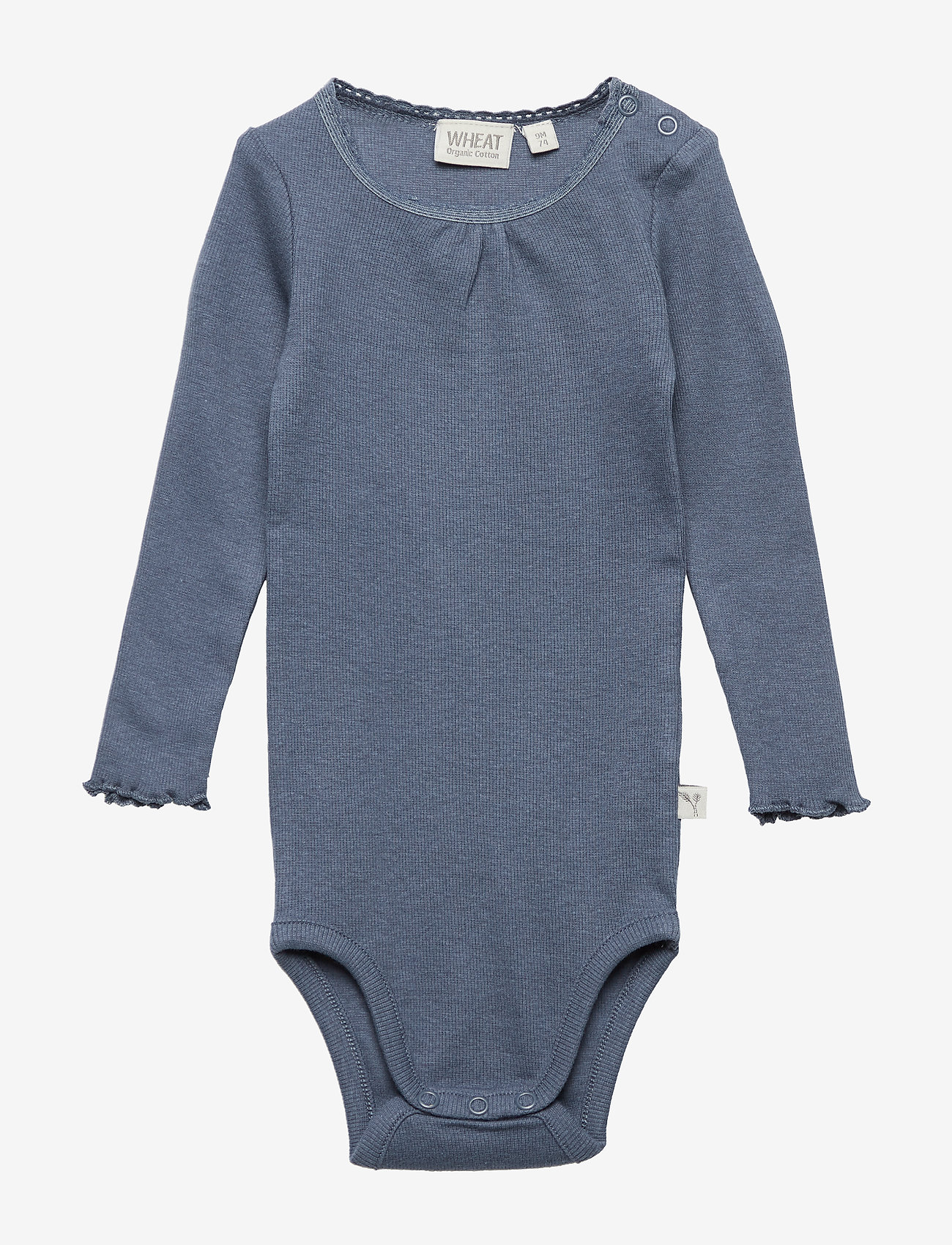 Wheat - Body Rib Lace LS - greyblue - 0