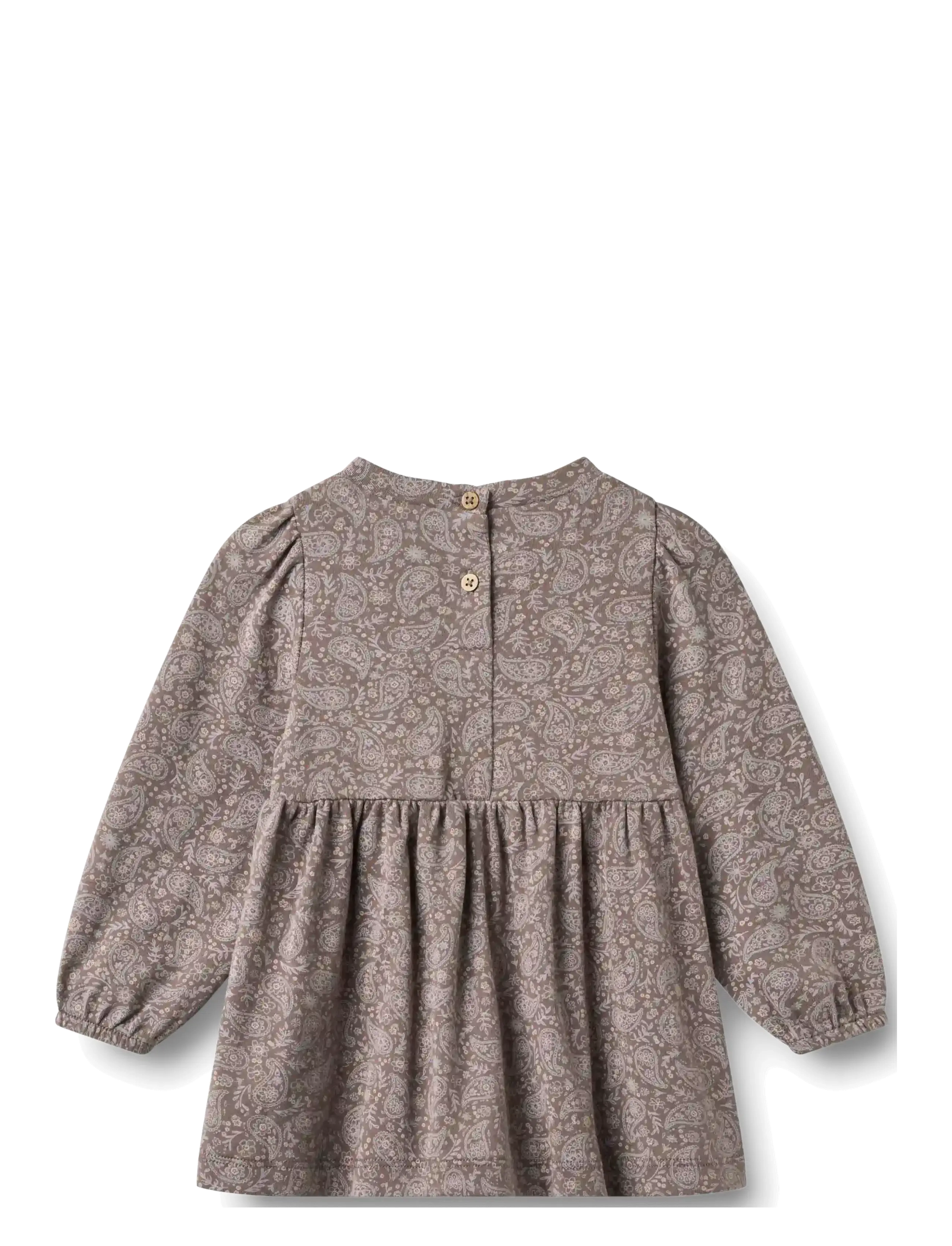 Wheat - Jersey Dress L/S Eliane - langærmede babykjoler - purple plum paisley - 1