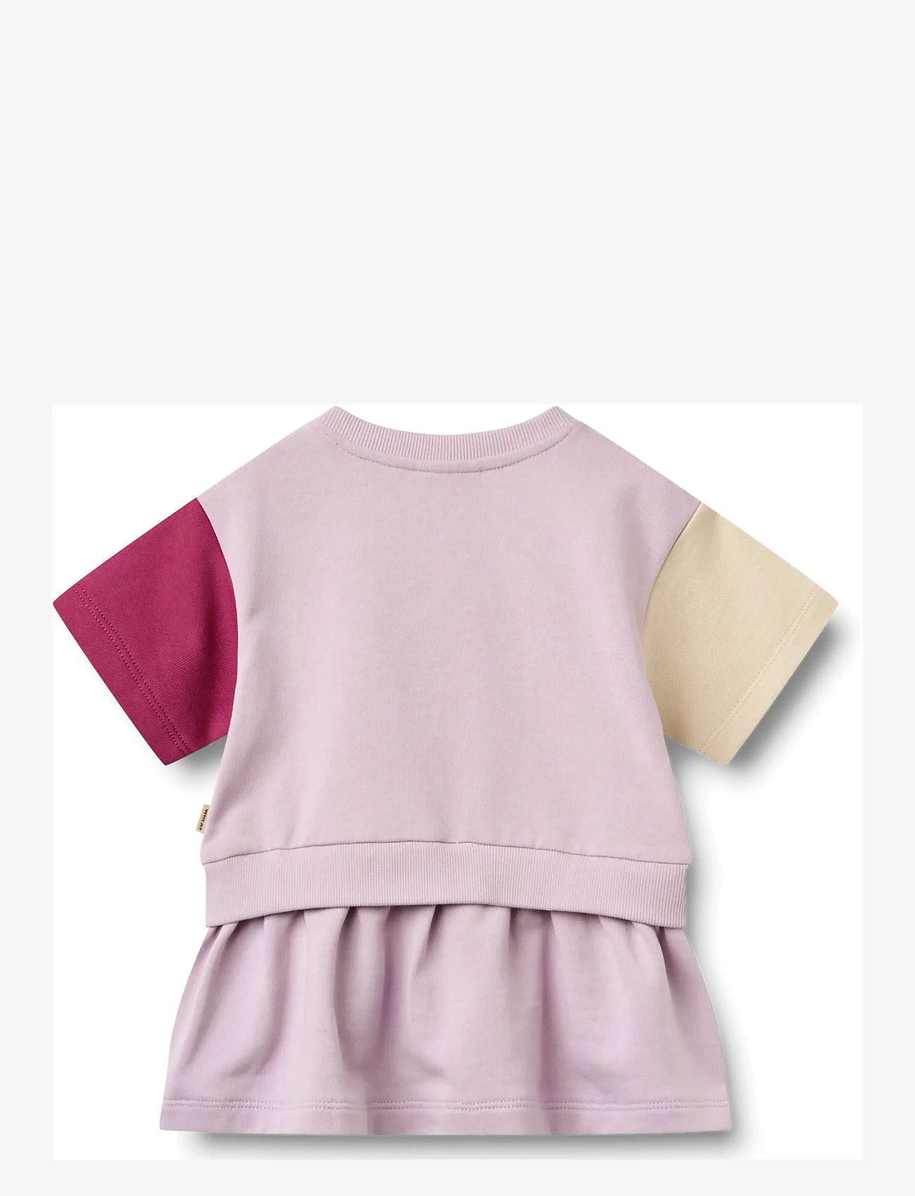 Wheat - Sweat Dress S/S Mey - kortærmede babykjoler - lavender glow - 1