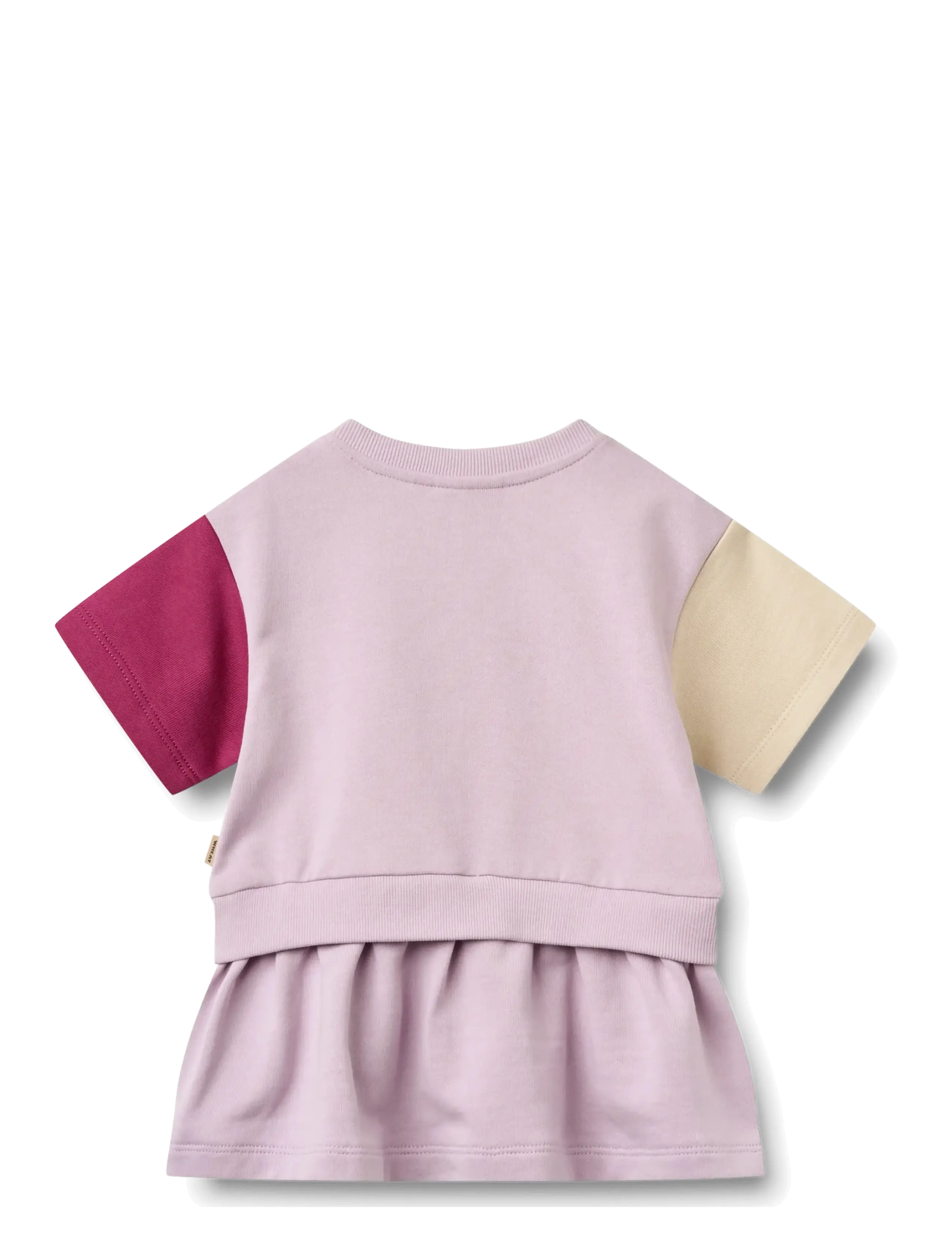 Wheat - Sweat Dress S/S Mey - kortærmede babykjoler - lavender glow - 1