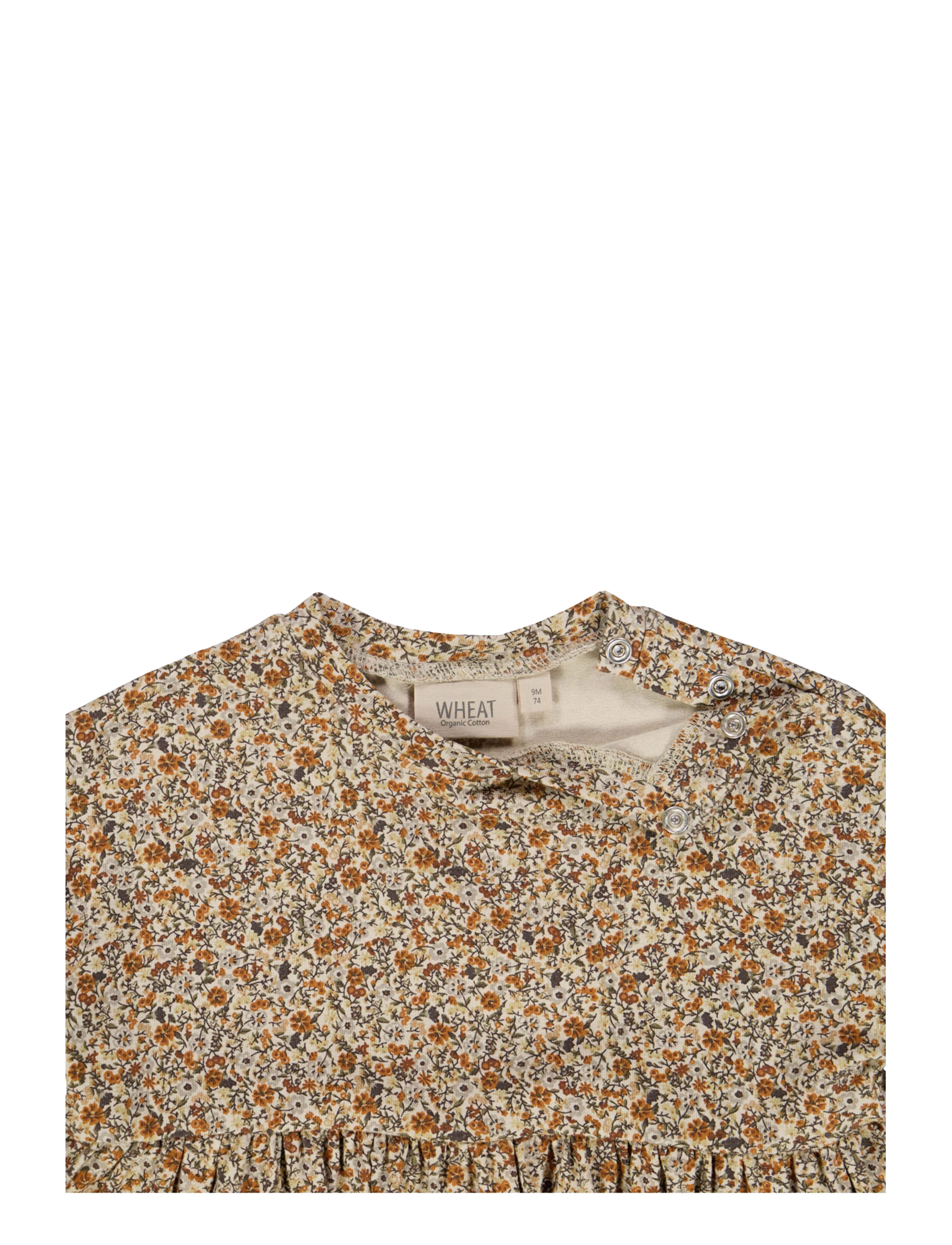 Wheat - Jersey Dress Emmy - porcelain flowers - 2