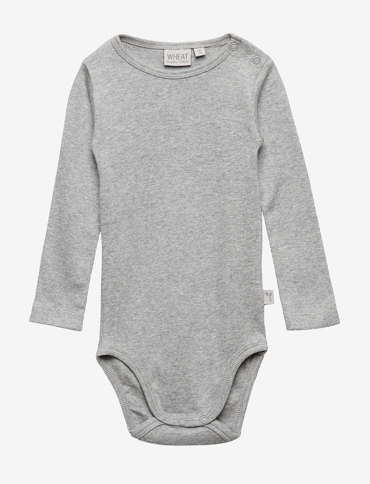 Wheat - Body Rib LS - melange grey - 0