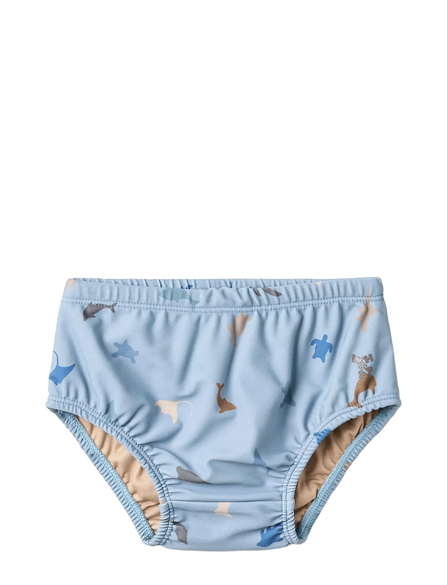Wheat - Swim Shorts Philip - ujumismähkmed - soft blue sea life - 0